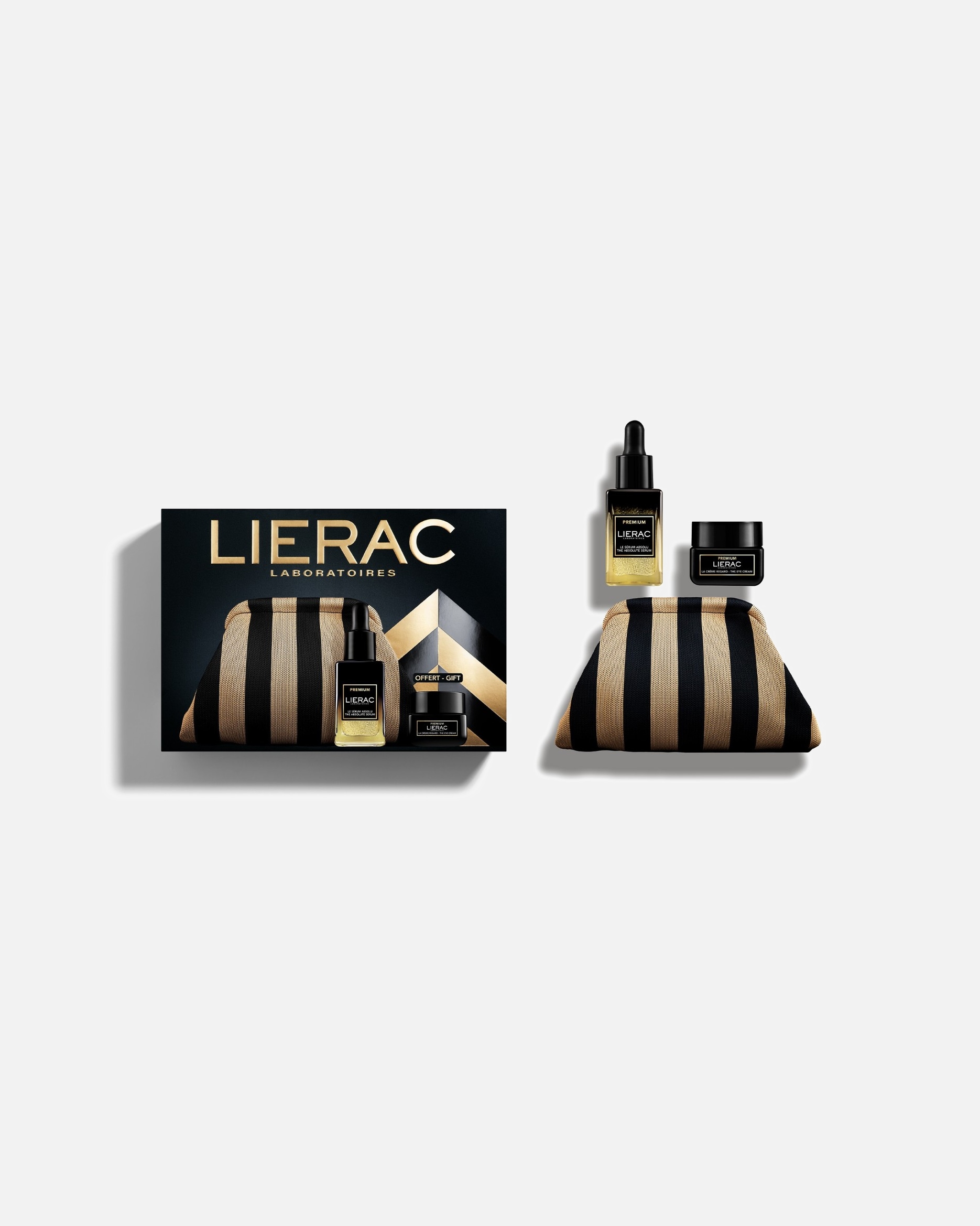 Set cura del viso di Unisex Lierac Premium COFFRET NATALE SIERO + PREMIUM OCCHI + POUCH 1 pezzo