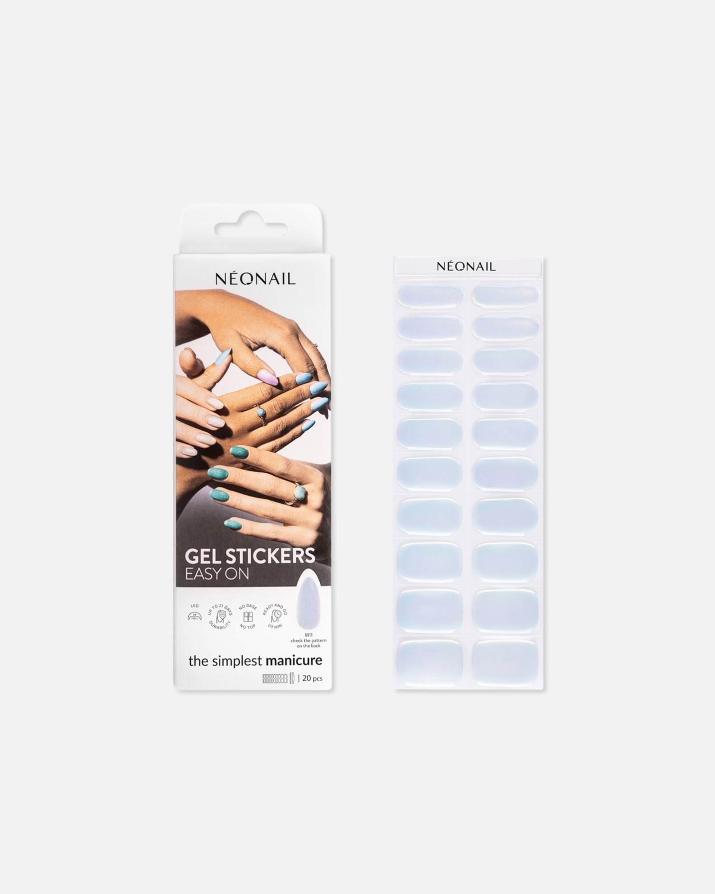 Adesivi per unghie di Femmina NEONAIL GEL STICKERS EASY ON M11