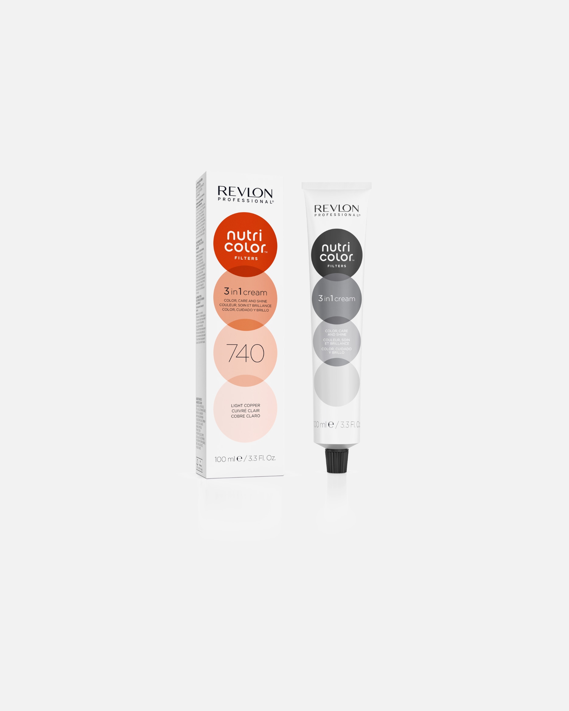 Colorazione capelli di Unisex Revlon Professional Nutri Color 740 Light Copper 740 - LIGHT COPPER