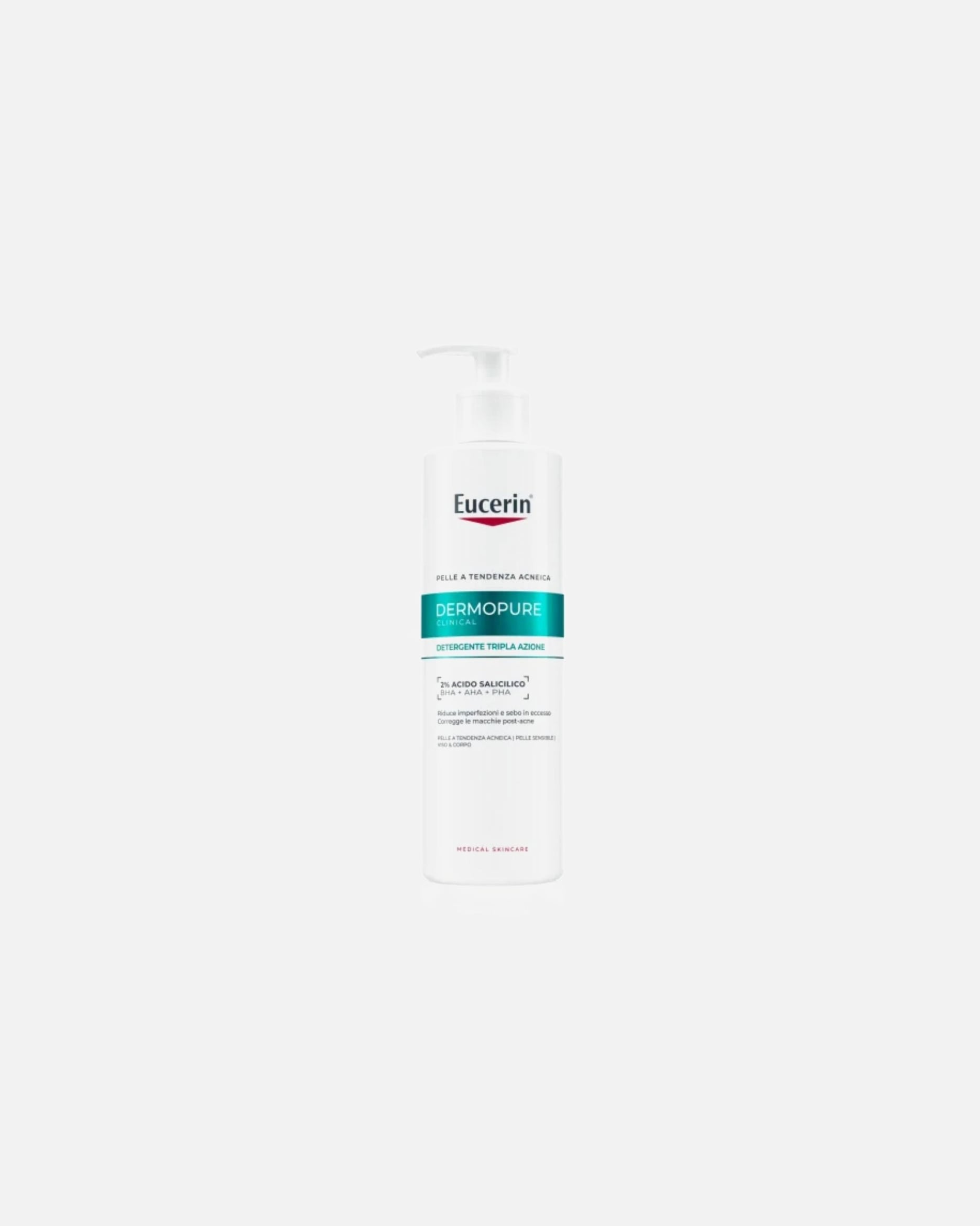 Cura anti-acne di Unisex Eucerin Dermopure Gel Detergente Tripla Azione per Acne 400 ml
