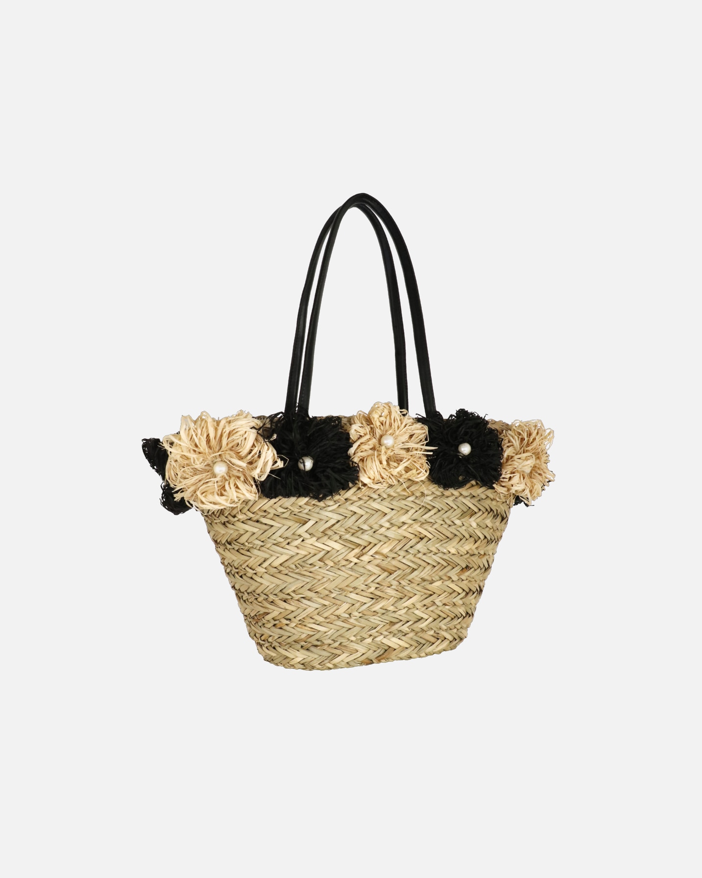 Borsa di Unisex Camomilla Cesta Summer Fiori Nero 1 pezzo