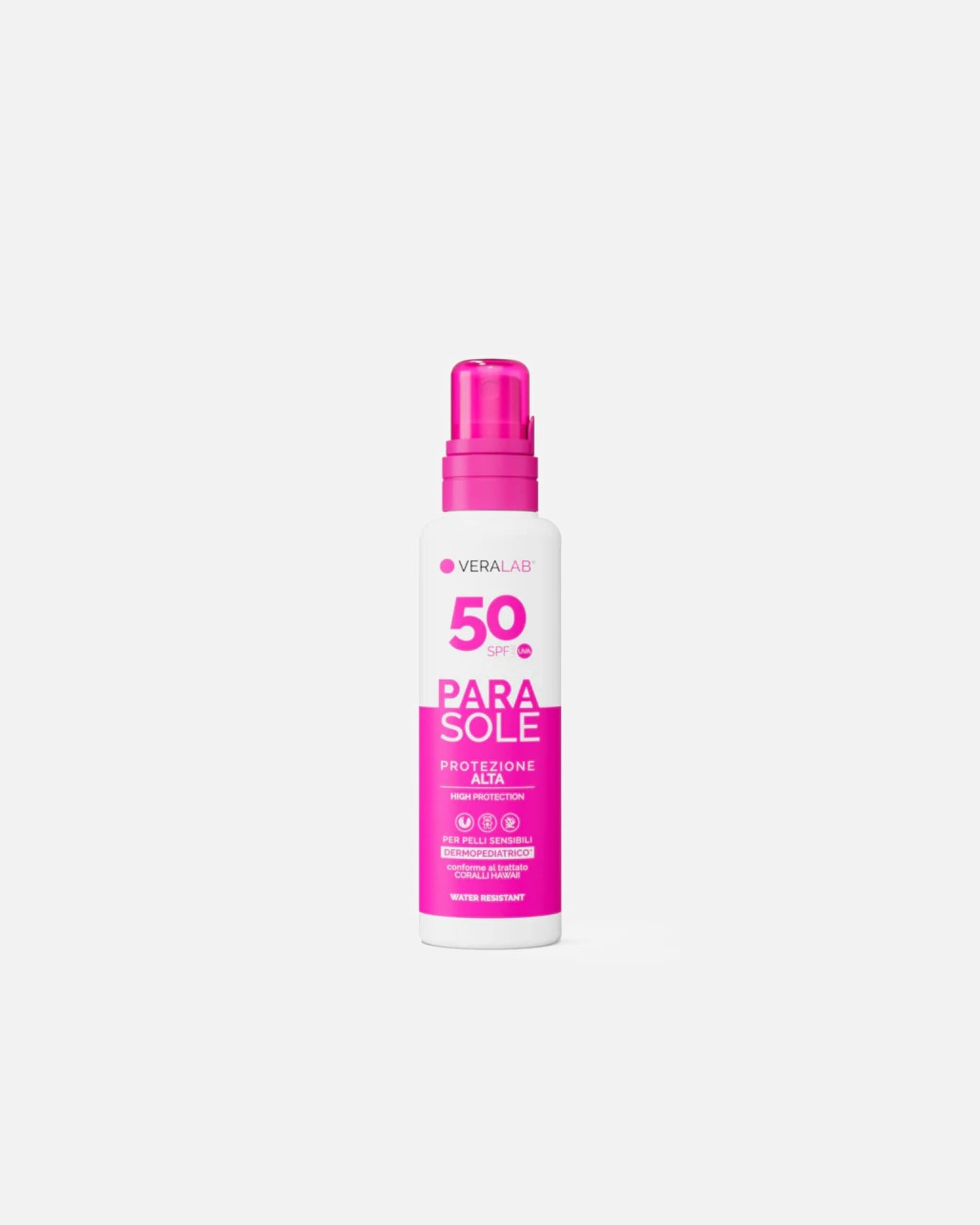 Crema solare di Unisex VERALAB Default Brand Line PARASOLE 50 - LATTE SOLARE SPRAY SPF50 200 ml