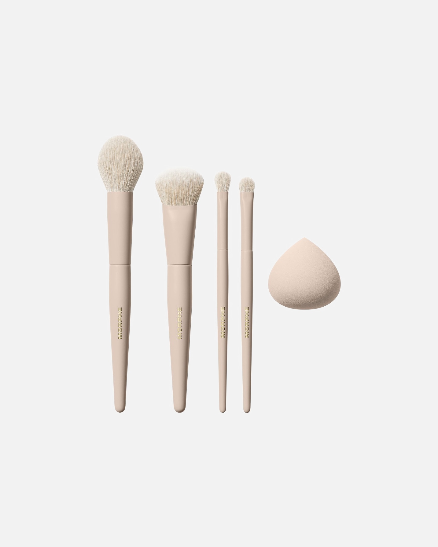Set Pennelli di Unisex MORPHE OAT LATTE 5-PIECE FACE & EYE BRUSH SET 1 pezzo