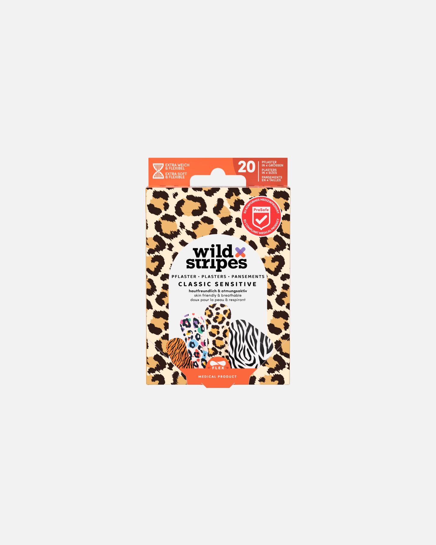 Patch di Unisex Wild Stripes Default Brand Line Classic Sensitive Animal Plasters 1 pezzo