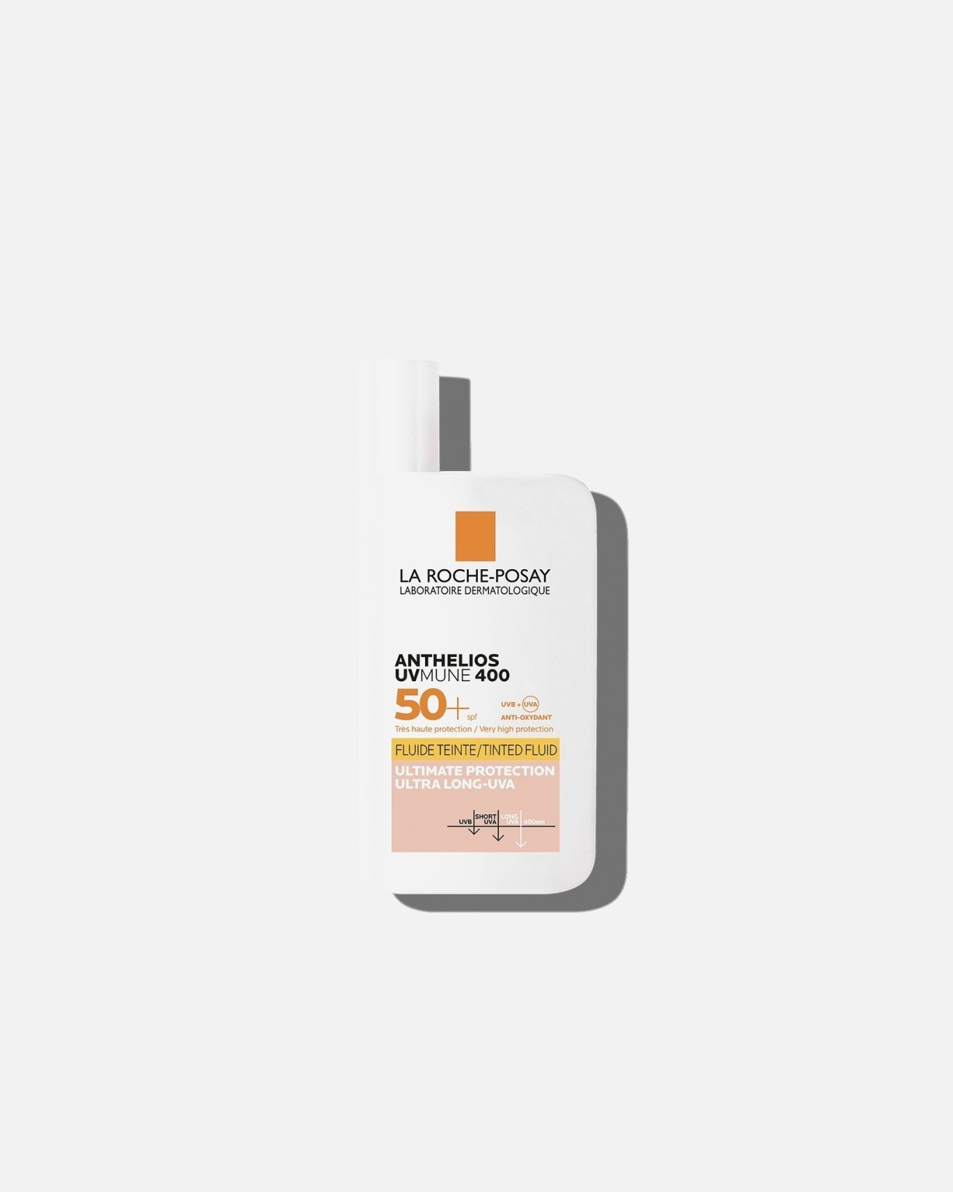 Crema solare di Unisex La Roche Posay Protezione solare Anthelios UVMune 400 Fluido Invisibile Colorato SPF50+ 50 ml