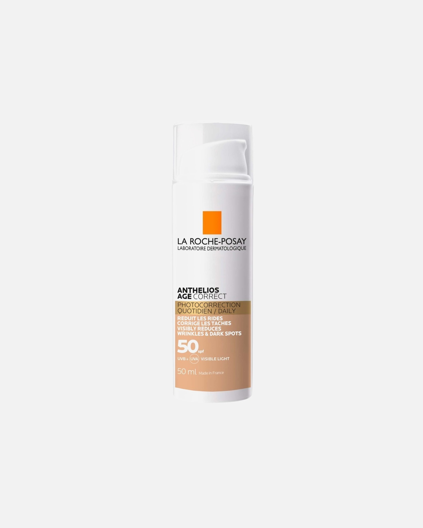 Crema solare di Unisex La Roche Posay Protezione solare Anthelios Age Correct Tinted Crema solare colorata 50 ml