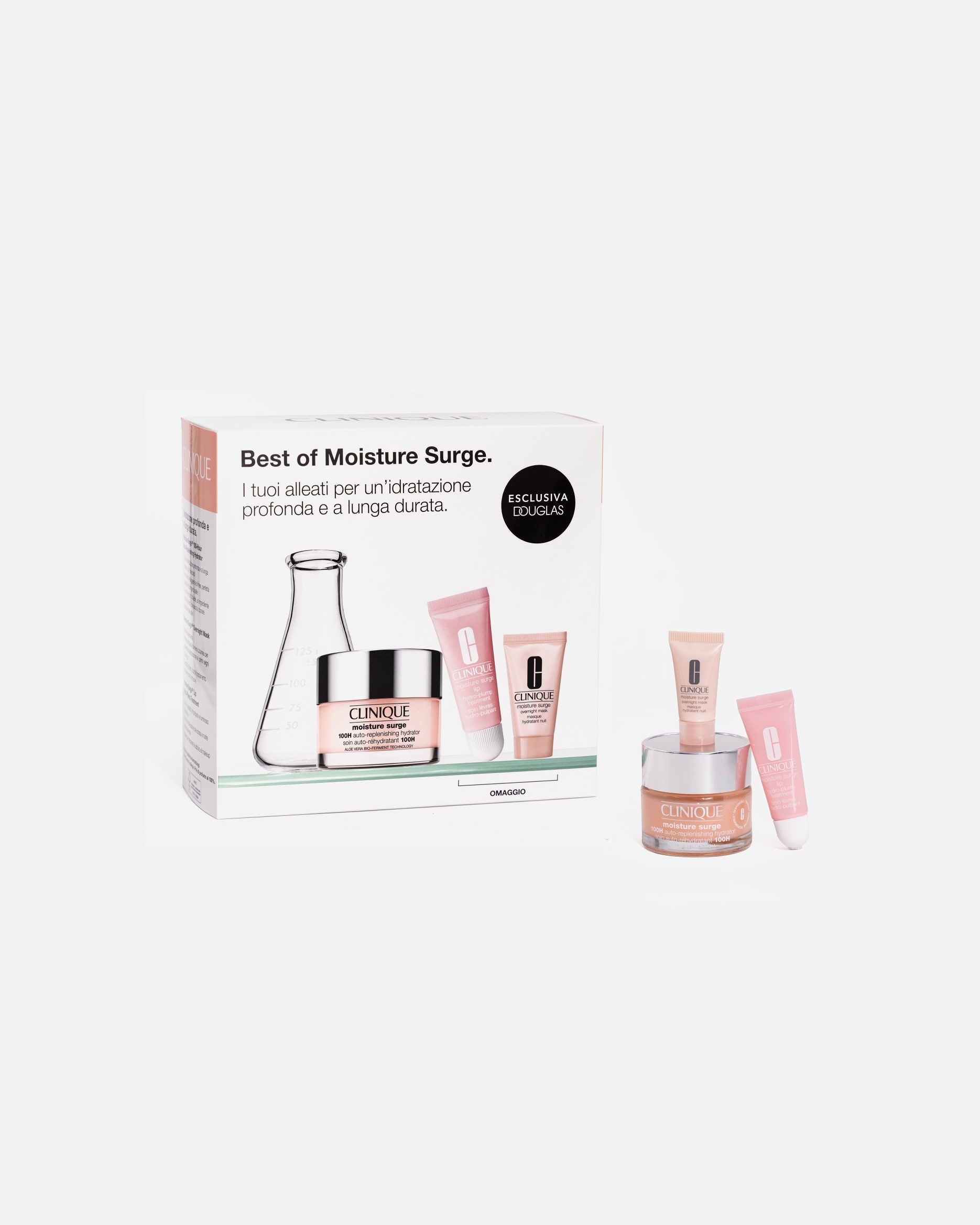 Set cura del viso di Unisex Clinique Best of Moisture Surge: gli alleati per un’idratazione profonda 1 pezzo