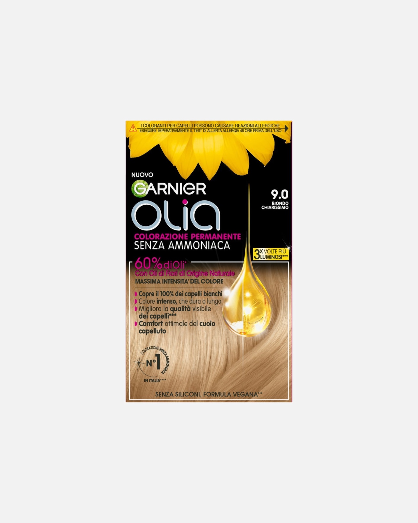 Tinta Capelli di Unisex GARNIER Tinta Capelli Olia Biondo Chiarissimo (9.0)