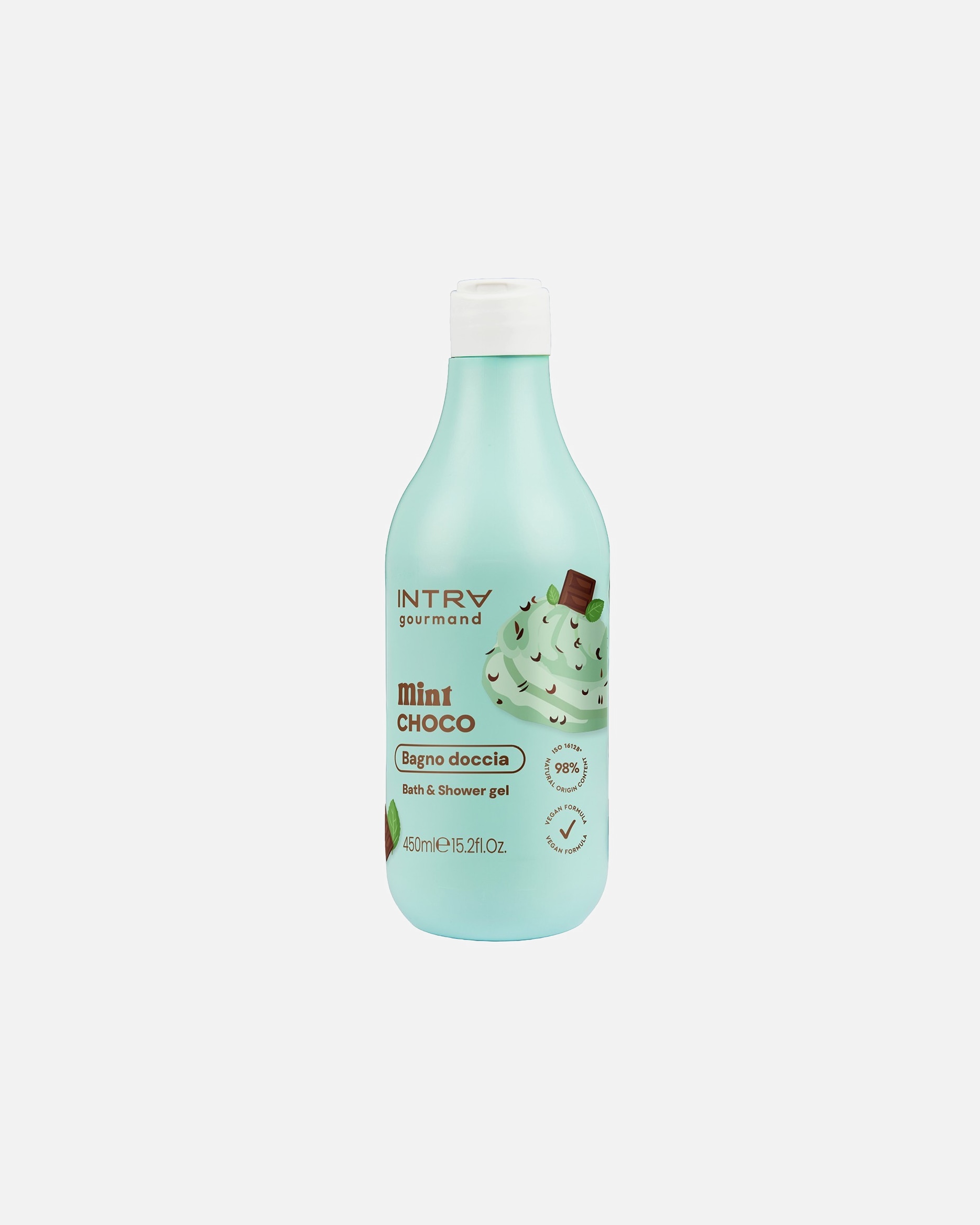 Bagnoschiuma di Unisex Intra Gourmand Mint CHOCO Bagno doccia 450 ml