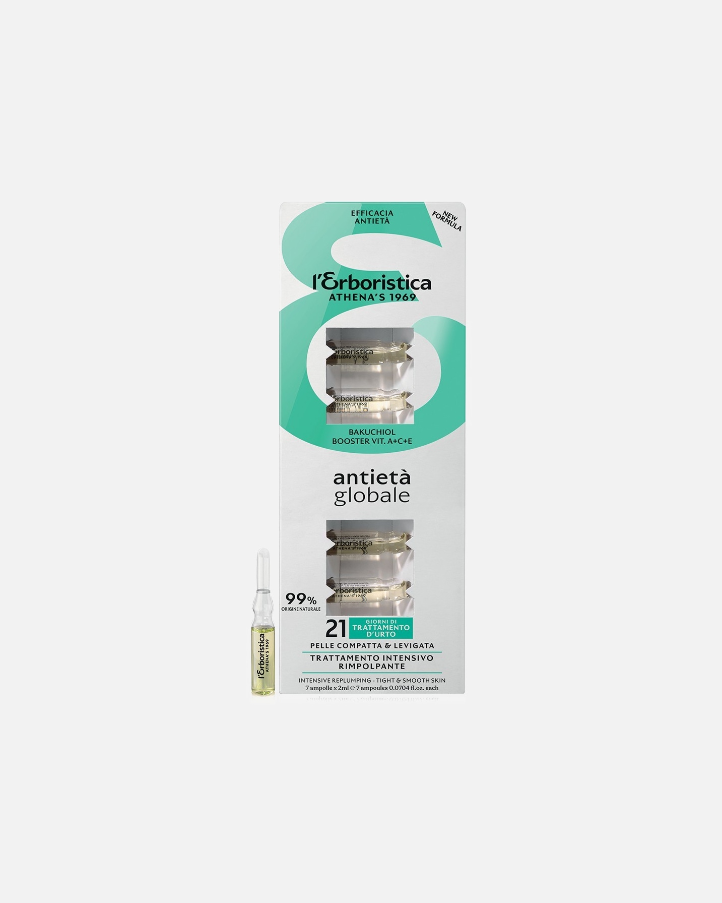 Cura anti-age di Femmina Athena's L' Erboristica Trattamento Concentrato Rimpolpante viso e decolleté 14 ml