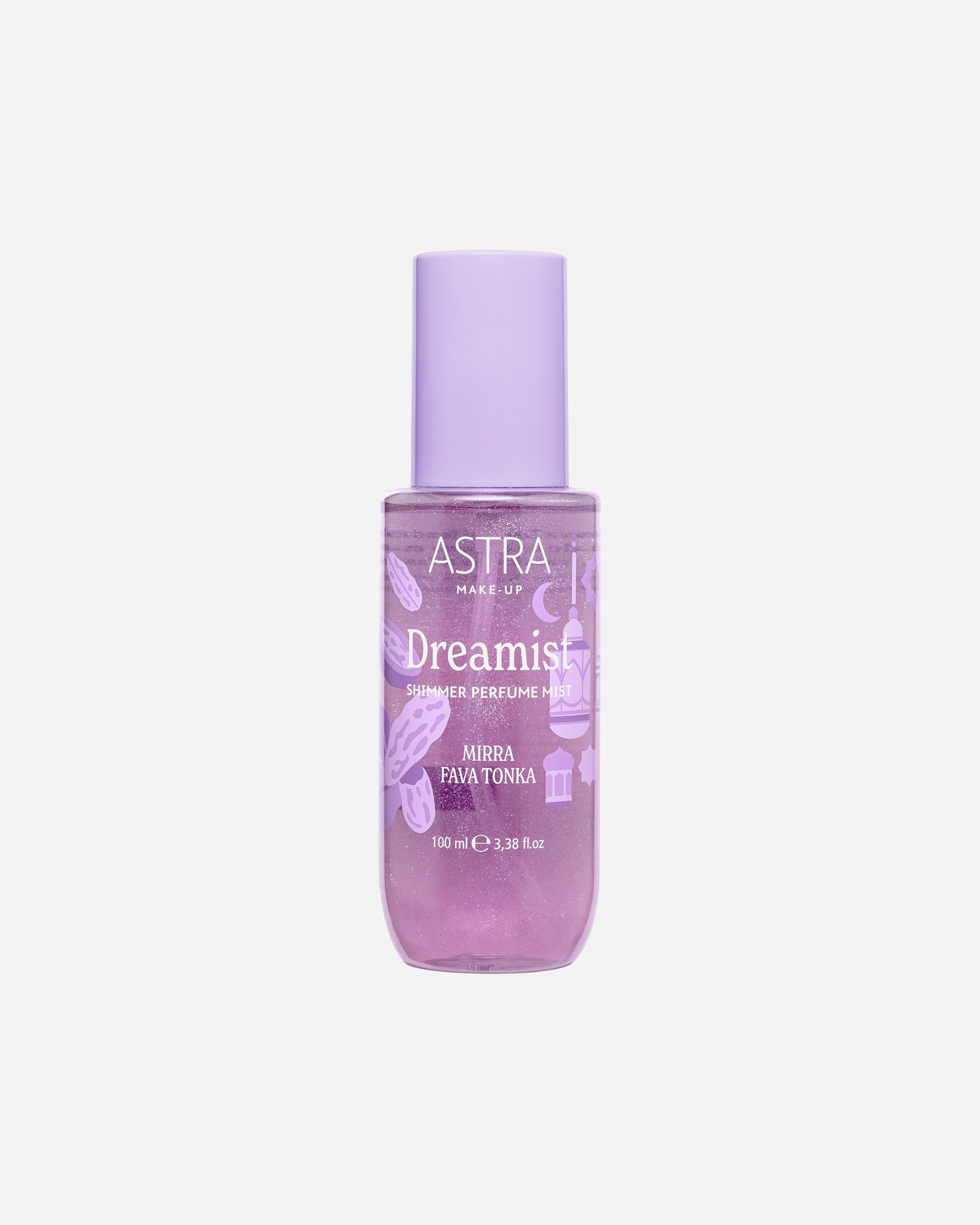 Spray corpo di Unisex ASTRA MAKE-UP DREAMIST MIRRA - FAVA TONKA Shimmer Perfume Mist 100 ml