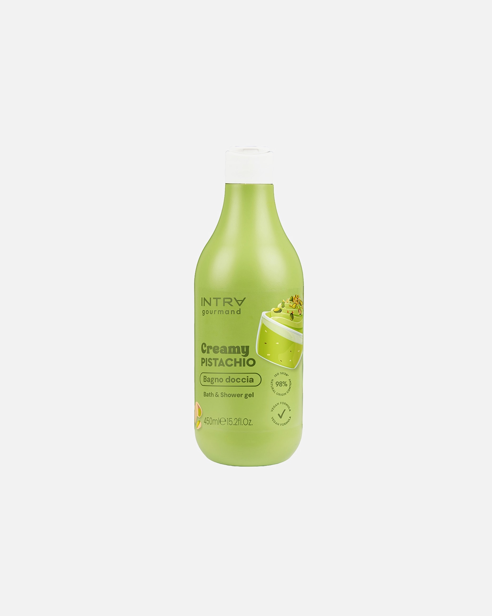 Bagnoschiuma di Unisex Intra Gourmand Creamy PISTACHIO Bagno doccia 450 ml