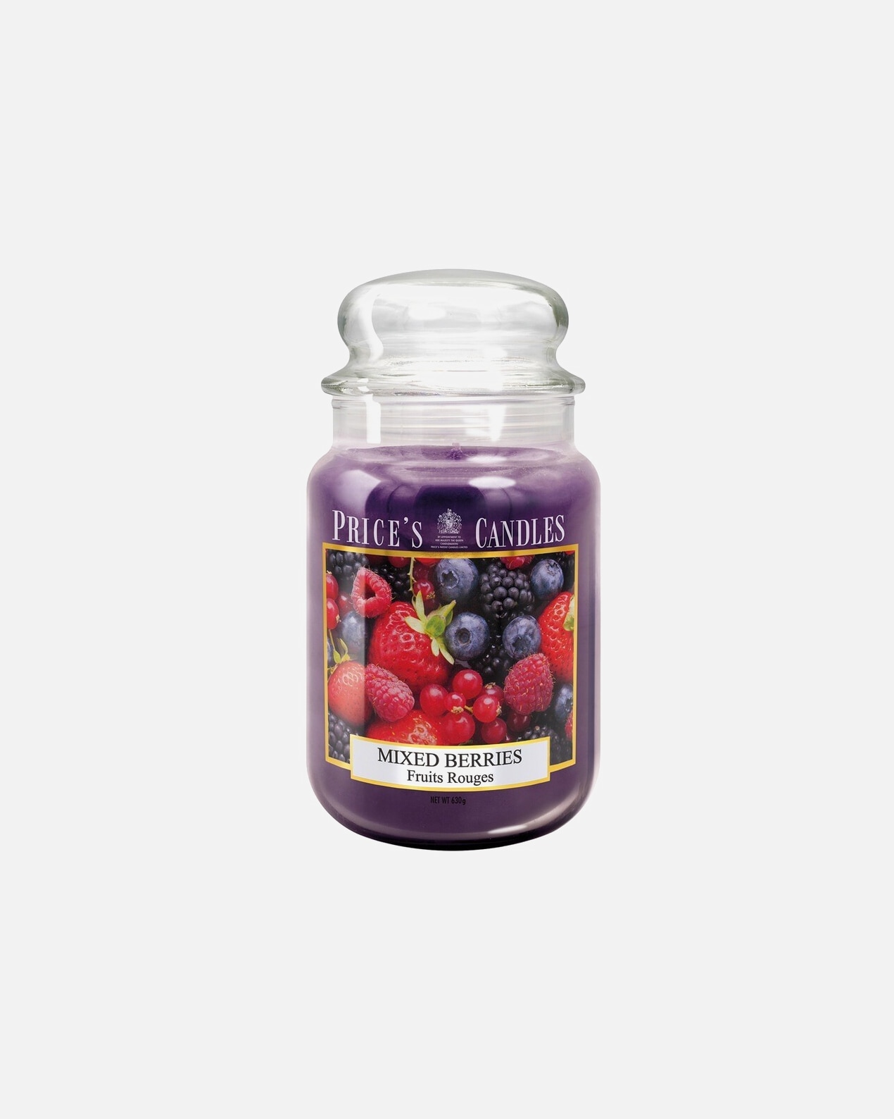 Candela di Unisex PRICE'S CANDLES Mixed Berries scented candle in large jar 1 pz