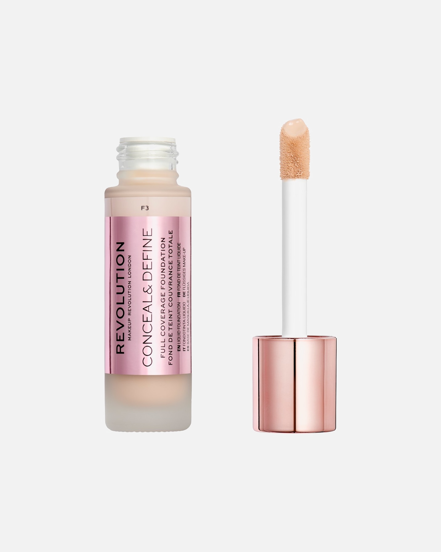 Fondotinta di Unisex Revolution Conceal & Define Foundation F3