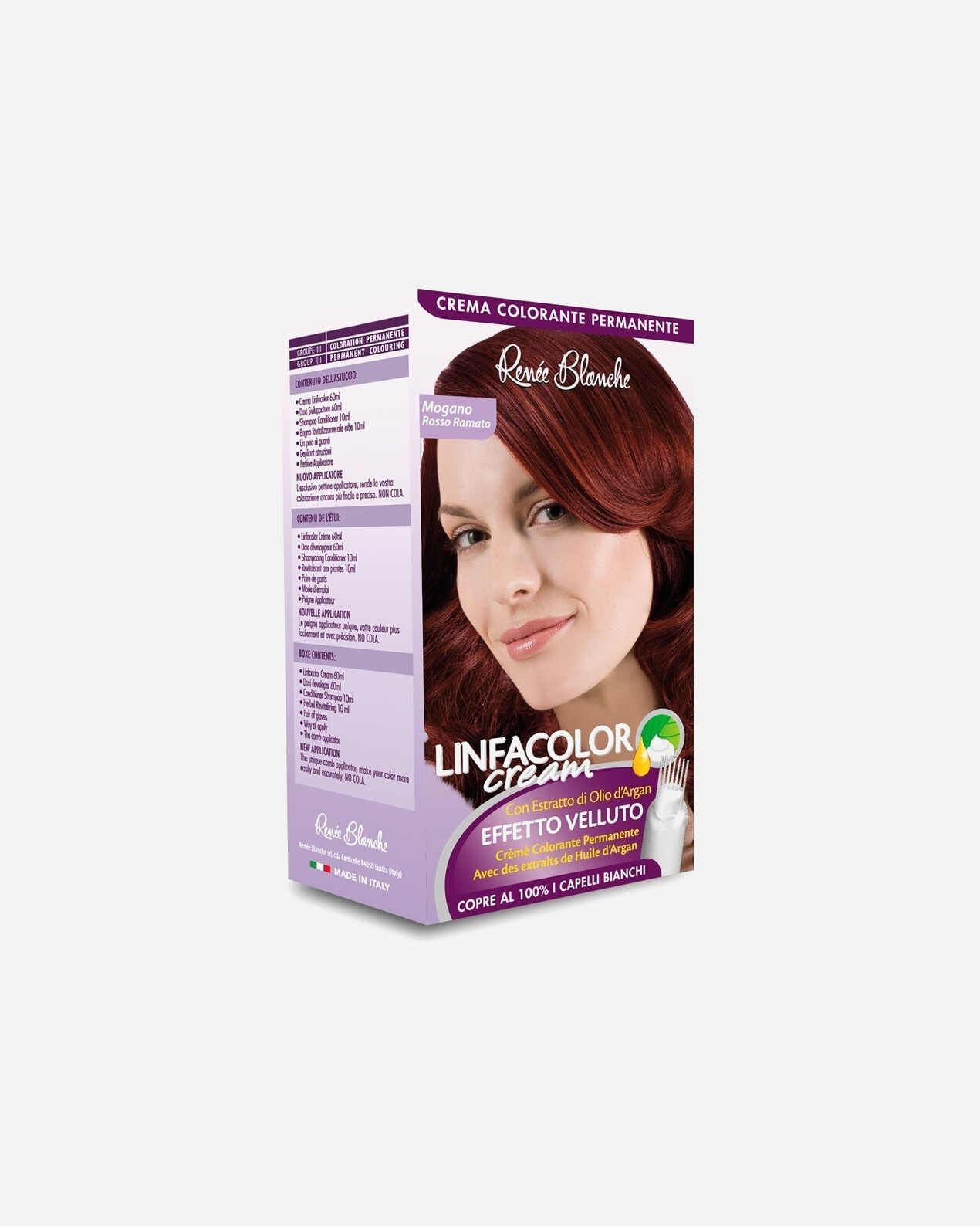 Colorazione capelli di Femmina Renée Blanche LINFA COLOR 6.56 MOGANO ROSSO RAMATO