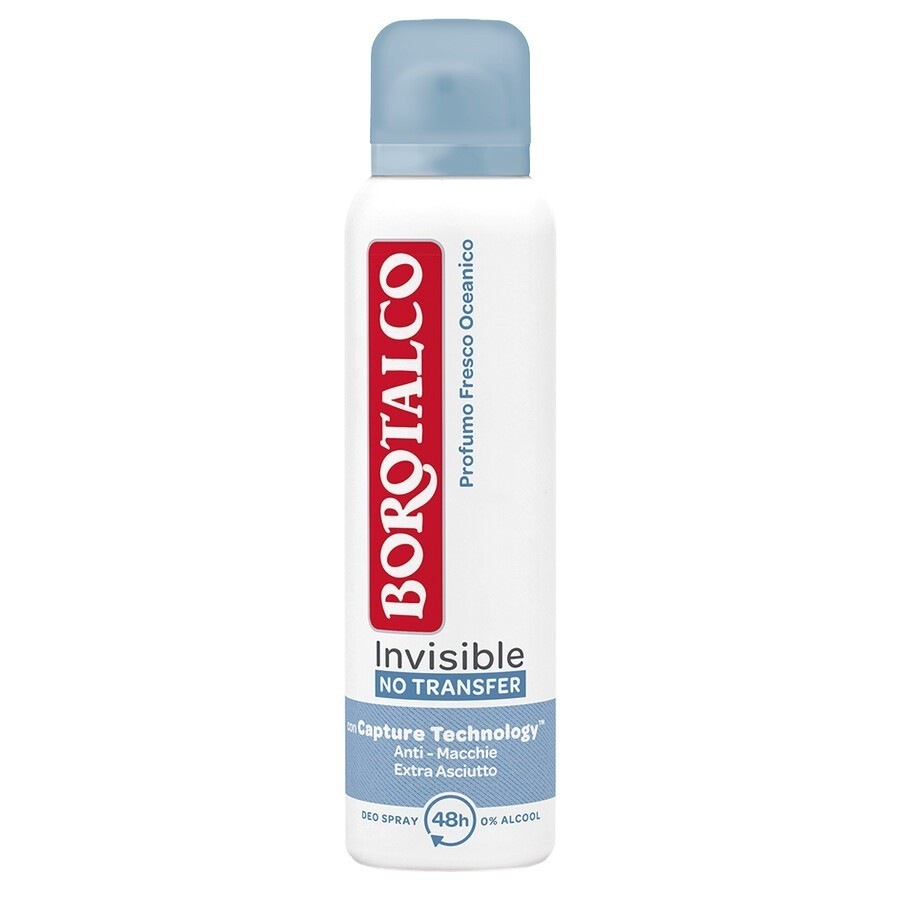 Borotalco Invisible No Transfer Azzurro Spray