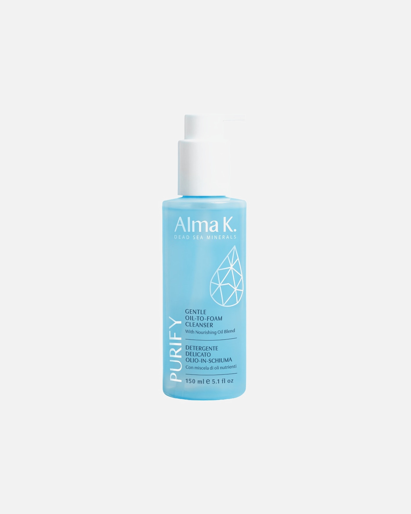 Olio detergente viso di Unisex Alma K Detergente delicato olio-in-schiuma 150 ml