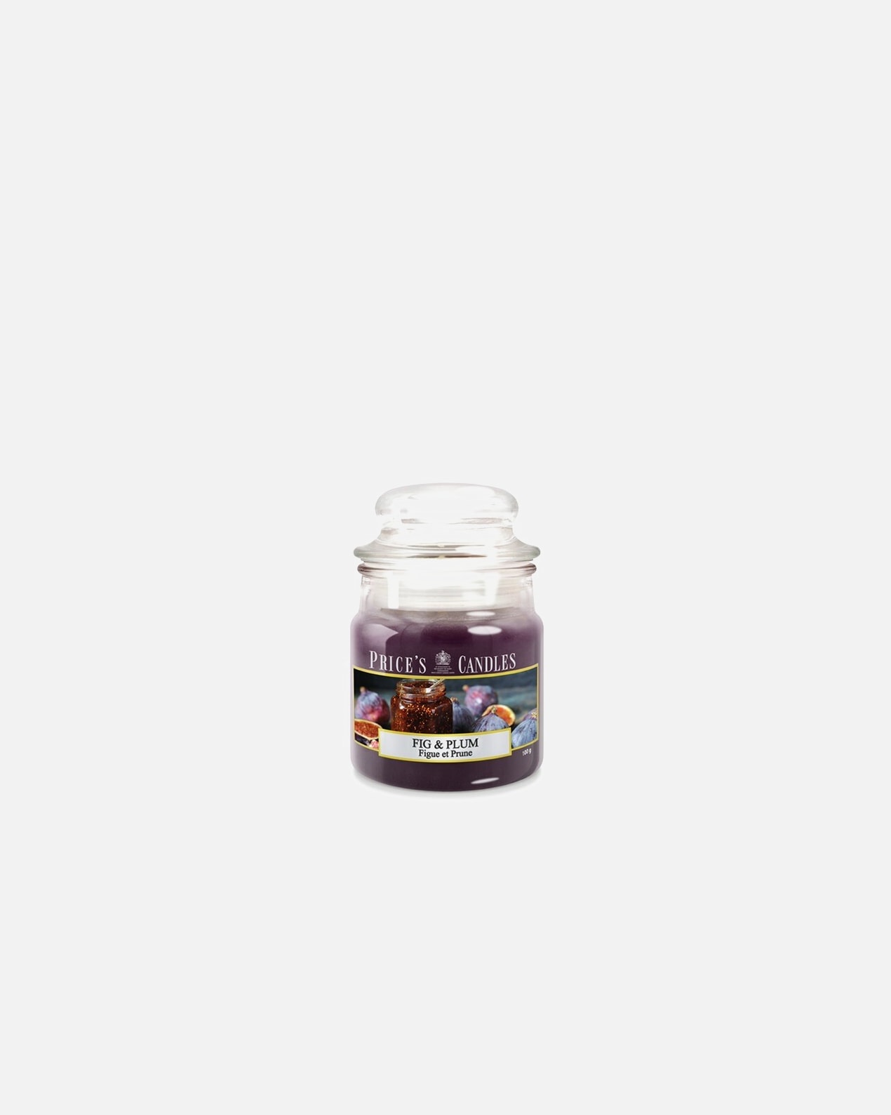 Candela di Unisex PRICE'S CANDLES Fig & Plum Scented Candle In Small Jar 1 pz