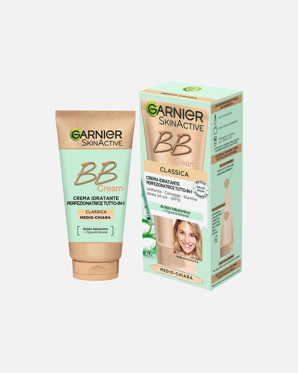 BB Cream di Femmina GARNIER BB Cream Classica SkinActive Medio Chiaro