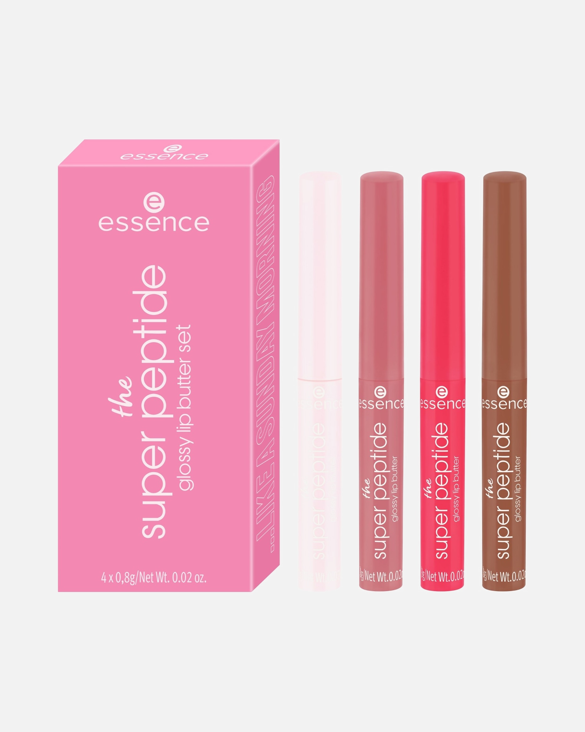 Set per il trucco delle labbra di Unisex essence LIKE A SUNDAY MORNING The super peptide set balsami labbra 1 pezzo