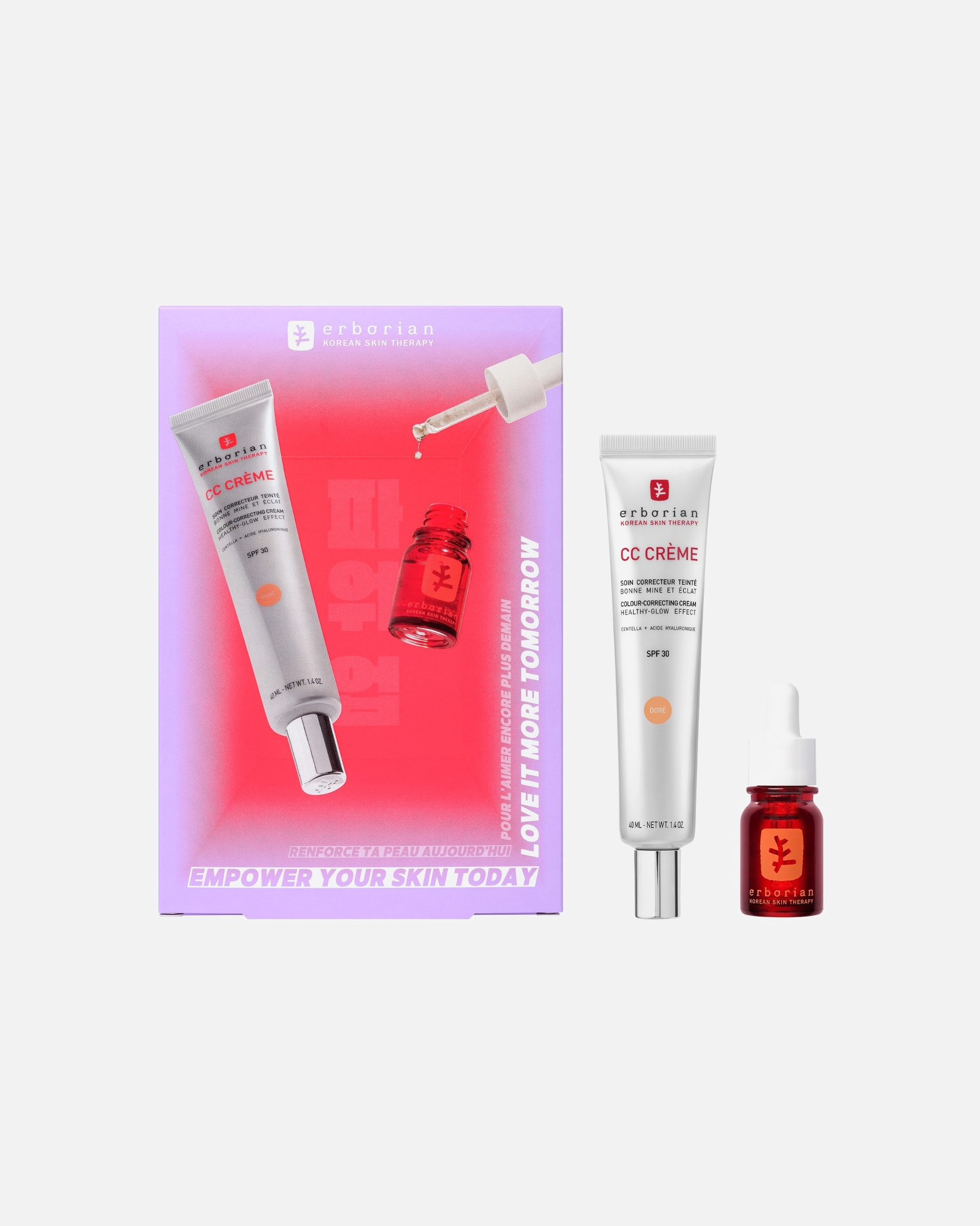 Set cura del viso di Unisex erborian Skin Therapy CC Crème Doré