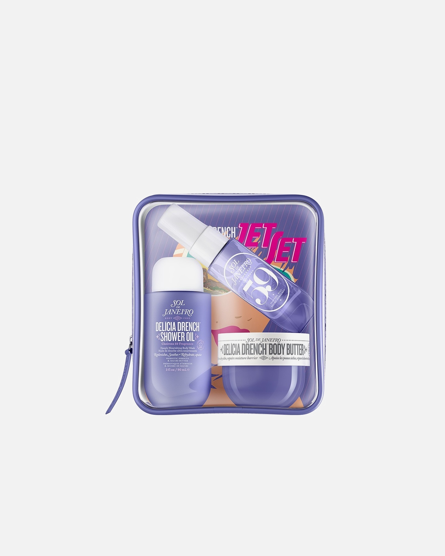 Cofanetto cura del corpo di Unisex SOL DE JANEIRO Delícia Drench Jet Set 1 pezzo