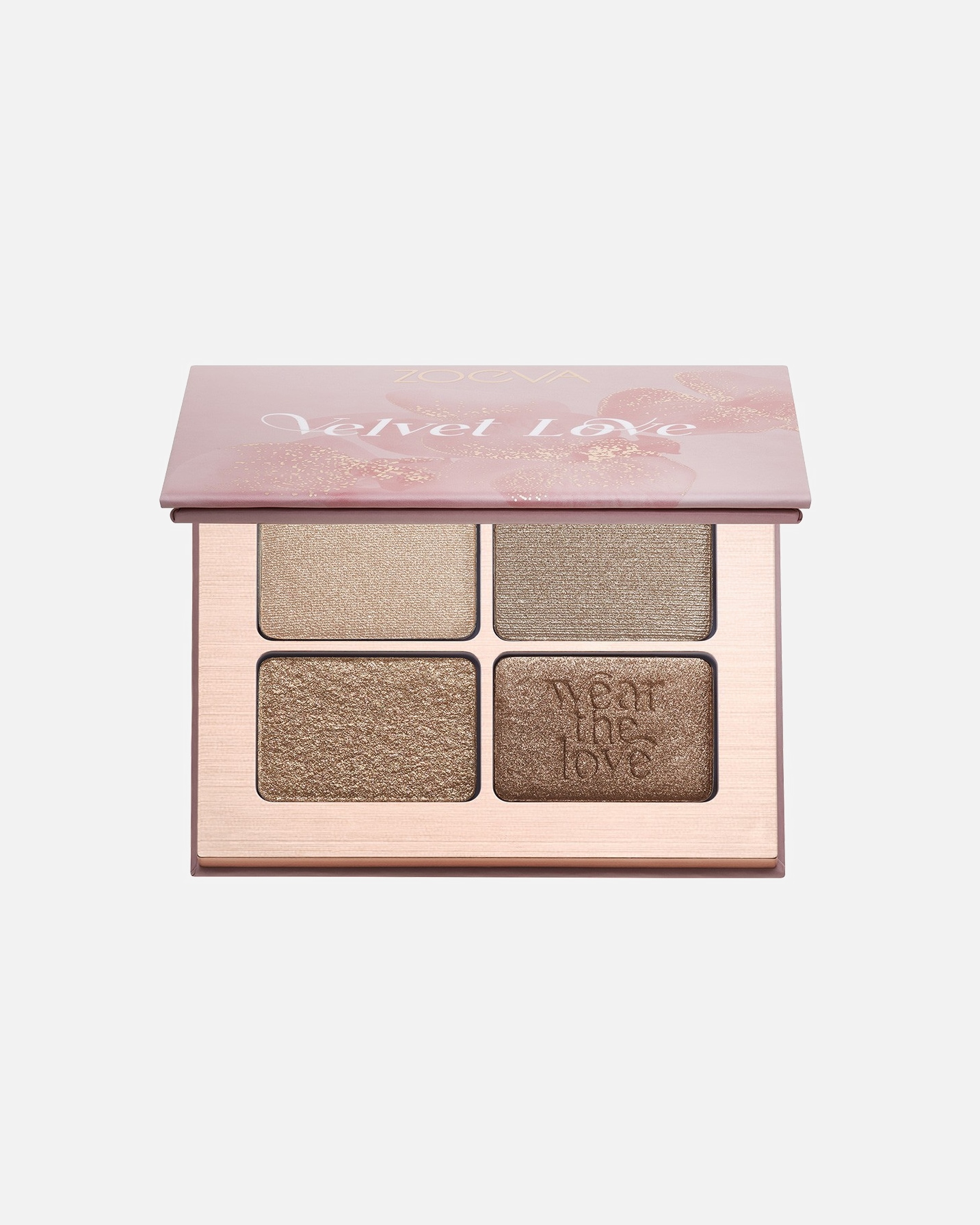 Ombretto di Unisex ZOEVA VELVET LOVE EYESHADOW QUAD GLORIOUS GOLDEN EYES