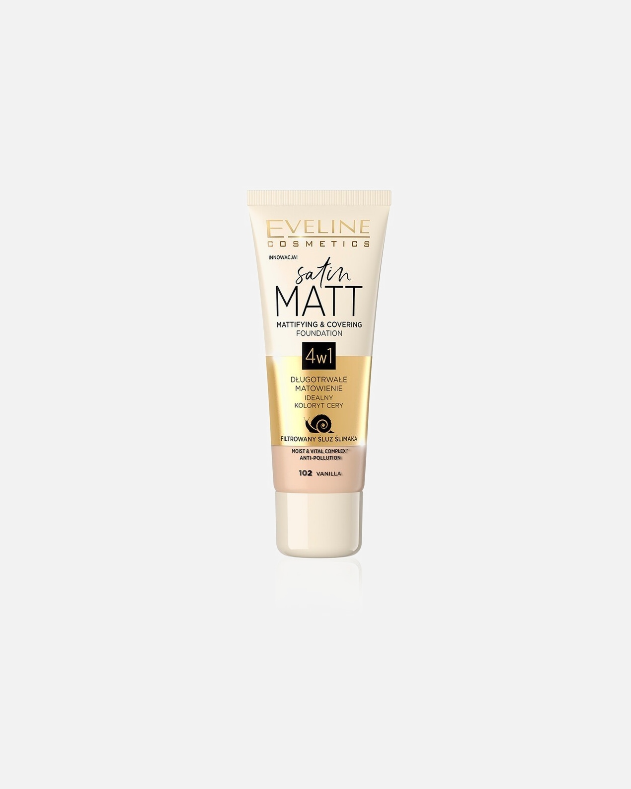 Fondotinta di Unisex Eveline Cosmetics Fondotinta Satin Matt 102 - VANILLA