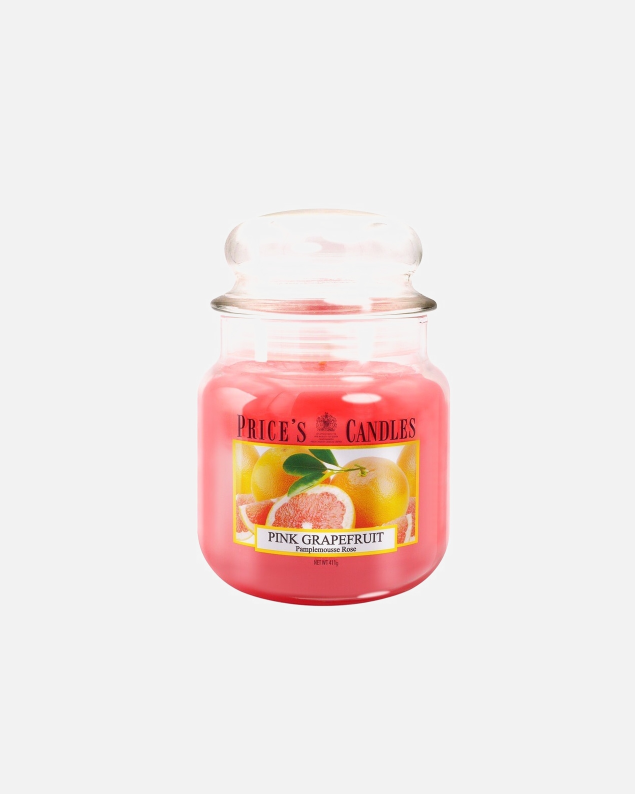 Candela di Unisex PRICE'S CANDLES Pink Grapefruit scented candle in medium jar 1 pz