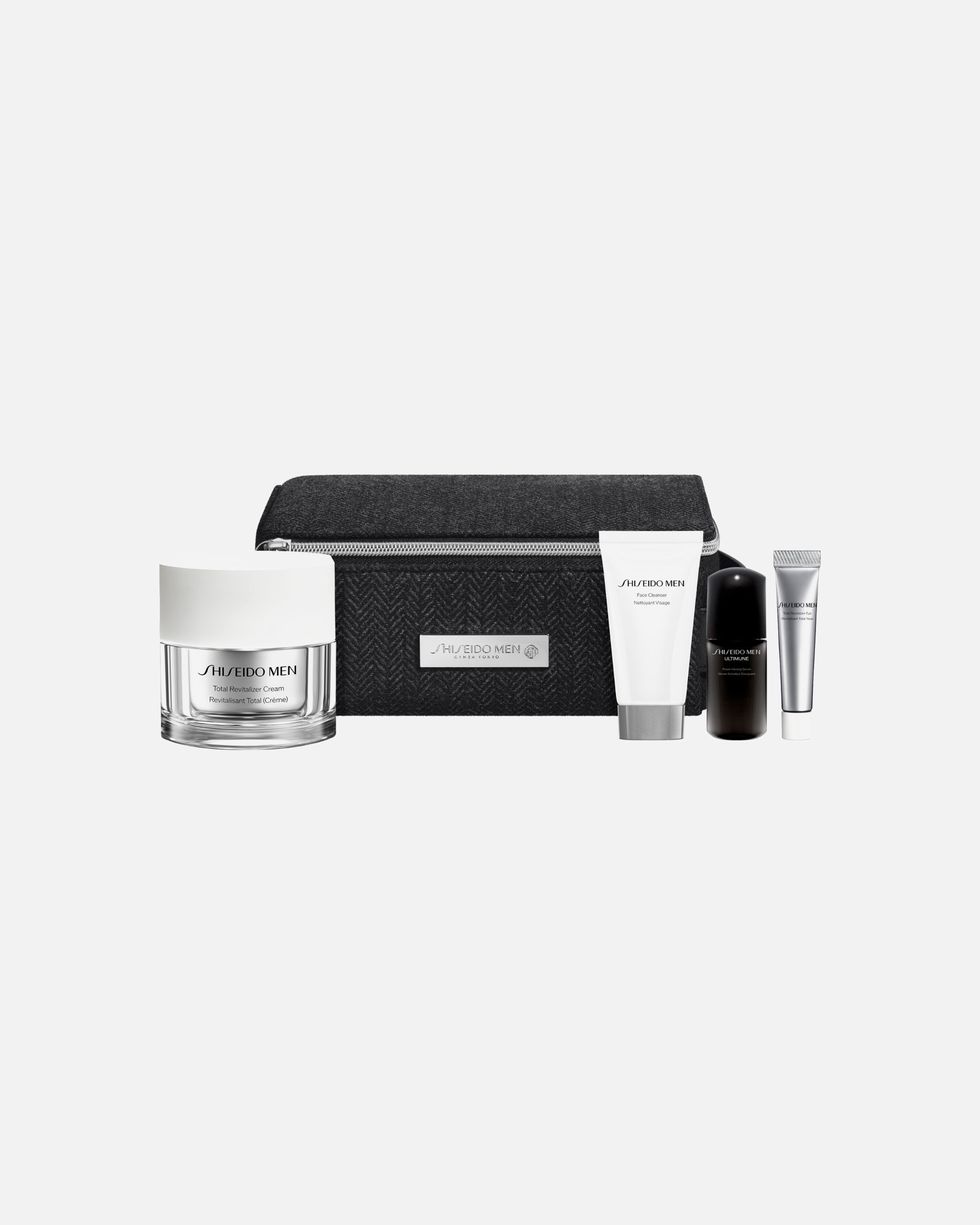 Set cura del viso di Unisex SHISEIDO Shiseido Men Men Total Revitalizer - Holiday Kit Cofanetto Skincare Uomo 1 pezzo