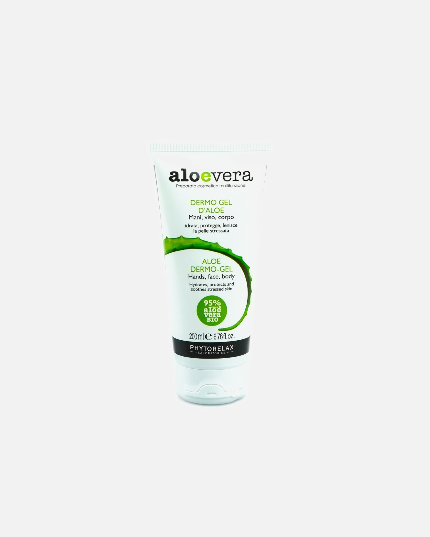 Gel Corpo di Femmina Phytorelax Aloevera Dermo Gel d'Aloe 200 ml
