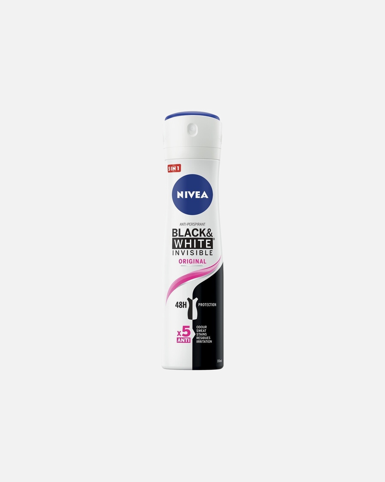 Deodorante di Femmina NIVEA NIVEA Invisible Black & White Original Deodorante Spray 150 ml