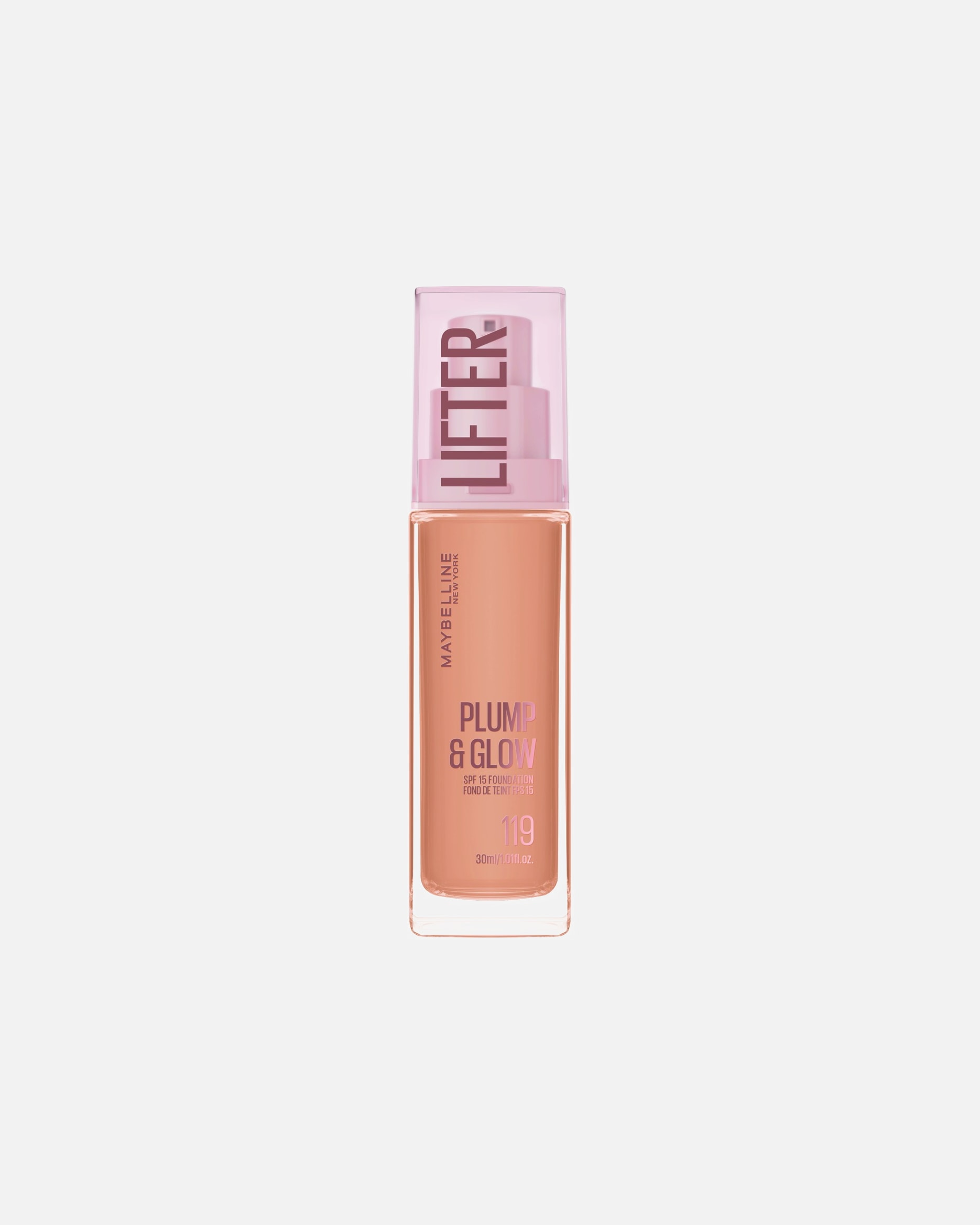Fondotinta di Unisex MAYBELLINE NEW YORK Lifter Plump & Glow 119