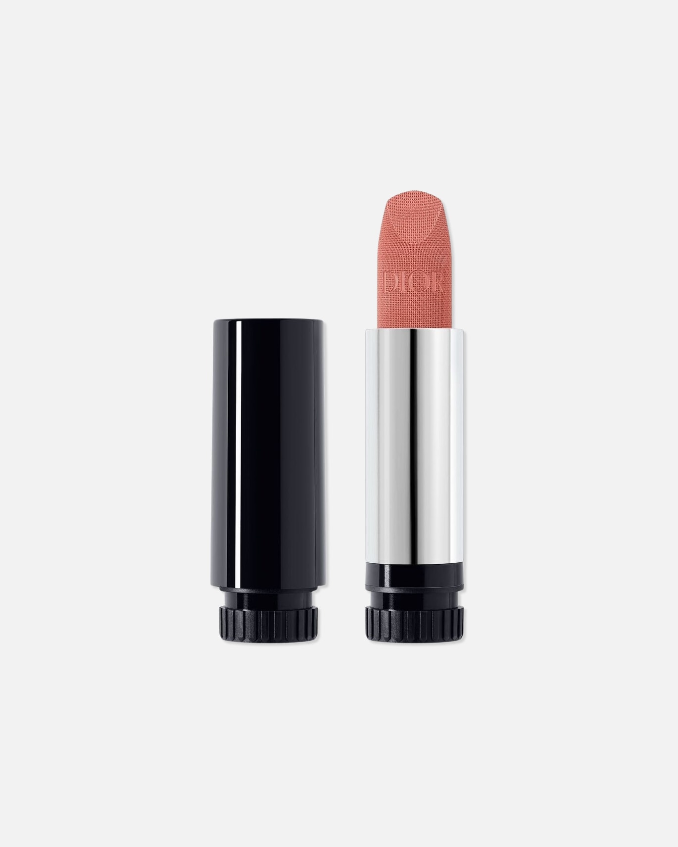 Rossetto di Unisex DIOR Rouge Dior Ricarica Rouge Dior Balsamo trattamento floreale – Colore couture effetto naturale 100 - Nude Look Velvet