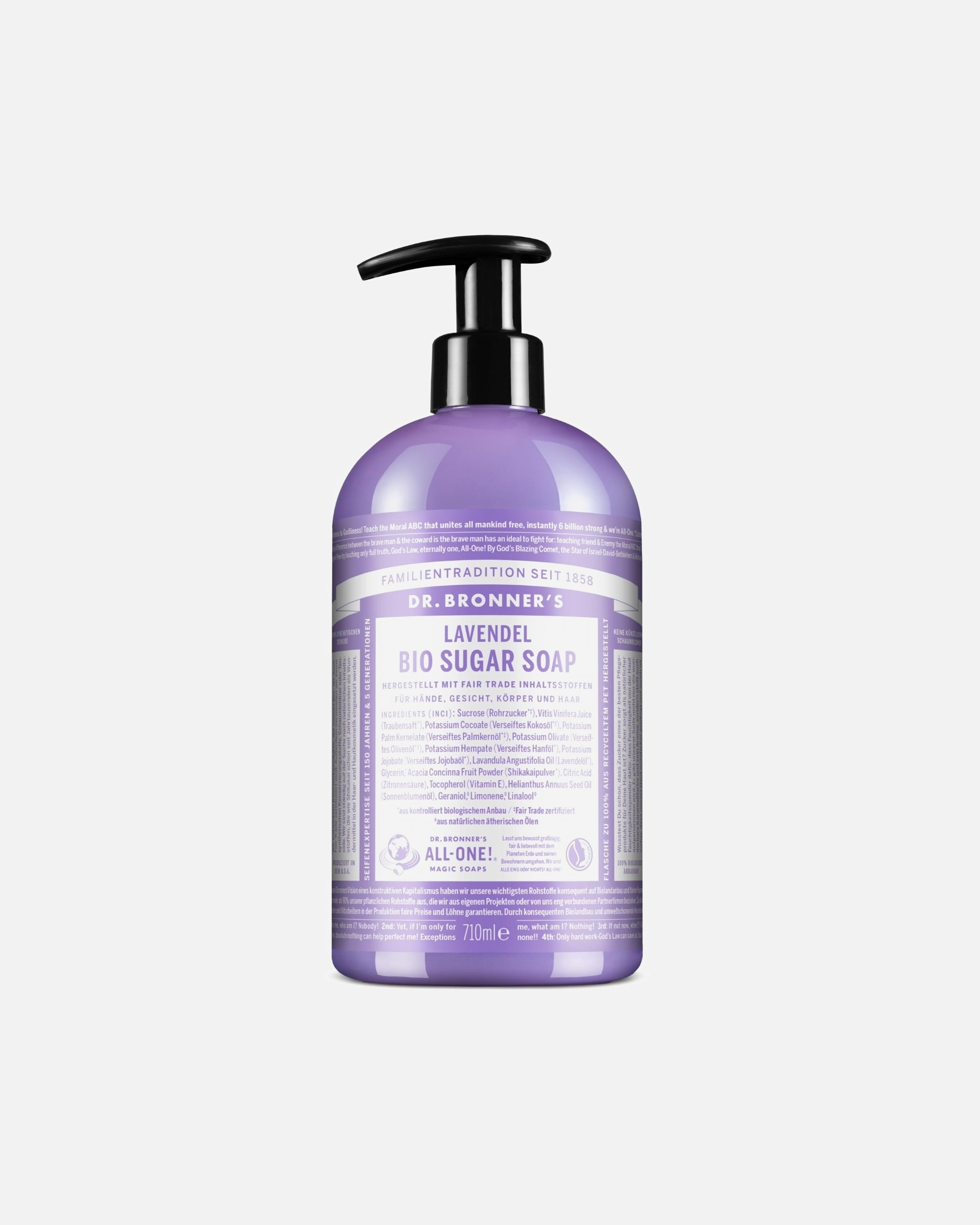 Bagnoschiuma di Unisex Dr. Bronner's SUGAR SOAP LAVENDER 710 ml
