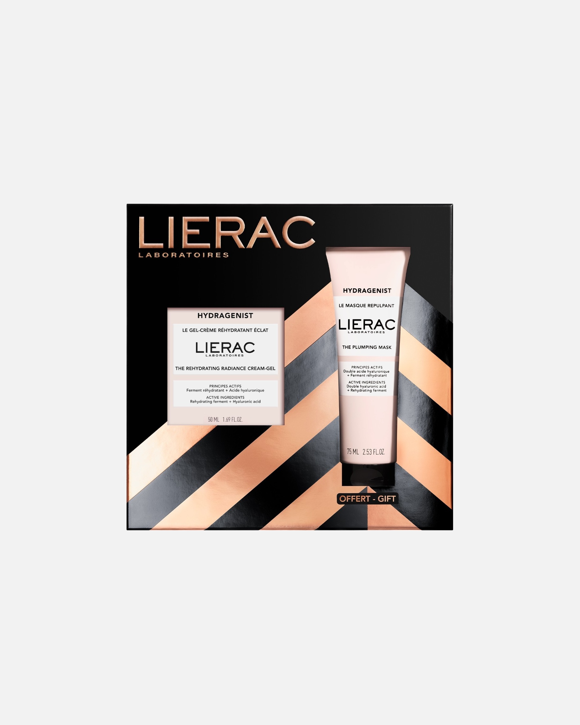 Set cura del viso di Unisex Lierac Hydragenist COFFRET NATALE GEL CREMA + MASCHERA 1 pezzo