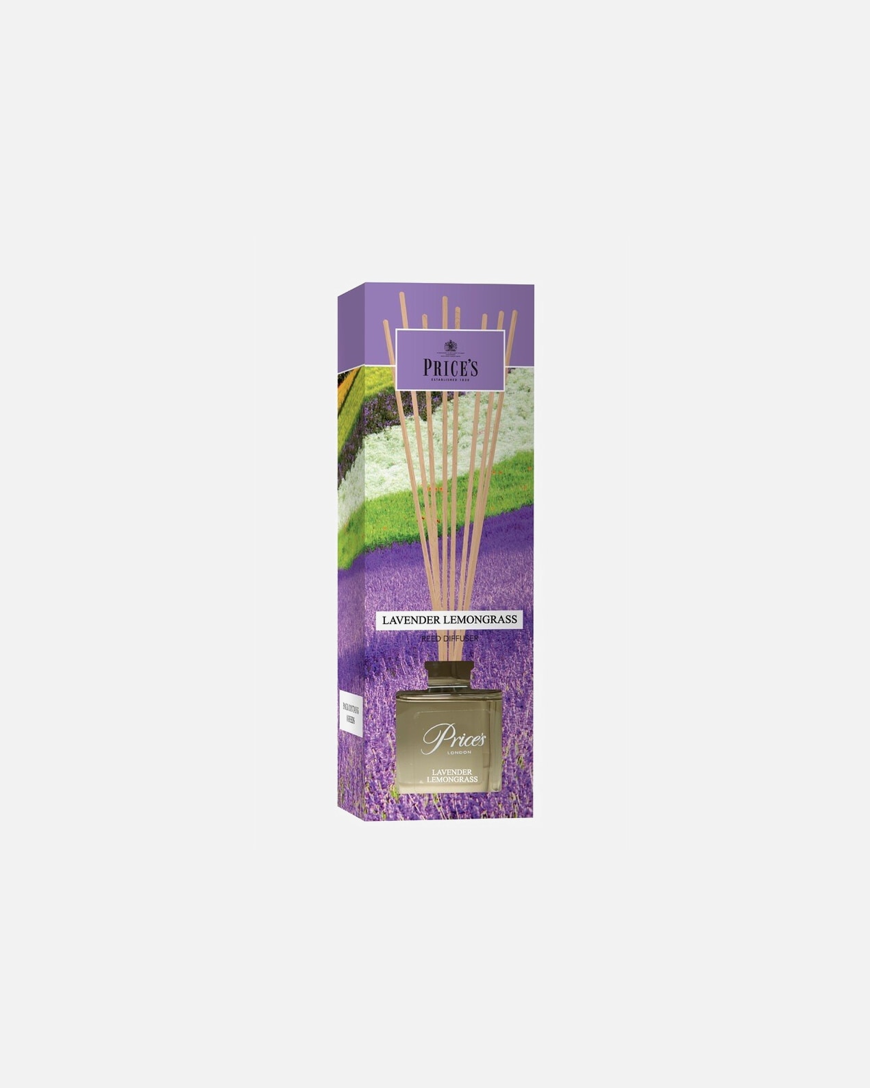 Profumo ambiente di Unisex PRICE'S CANDLES Lavender & Lemongrass reed diffuser 100 ml