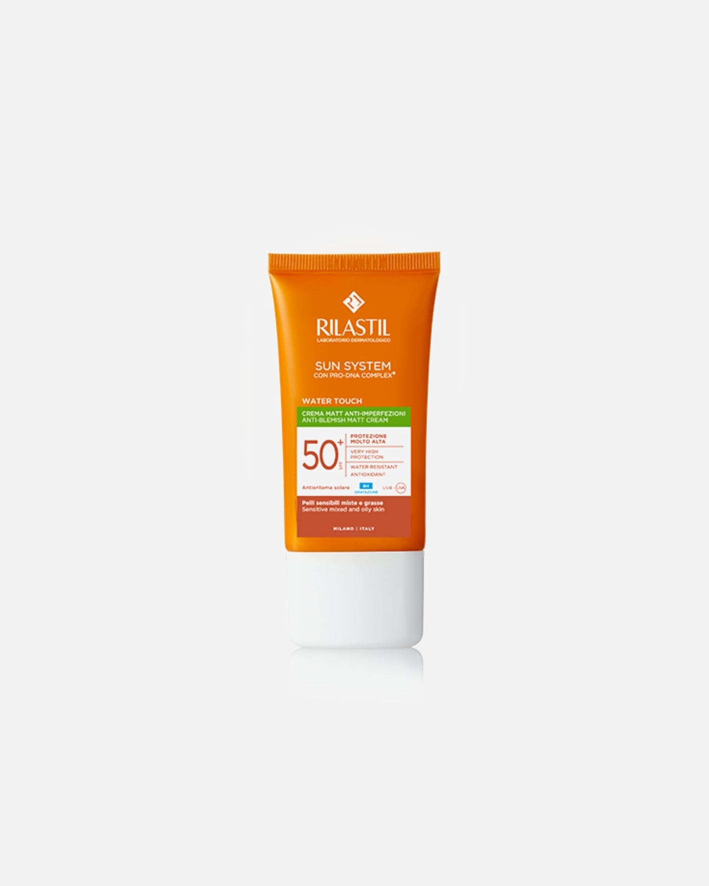 Crema solare di Unisex RILASTIL Sun System Water Touch Mat Spf50+ 50 ml