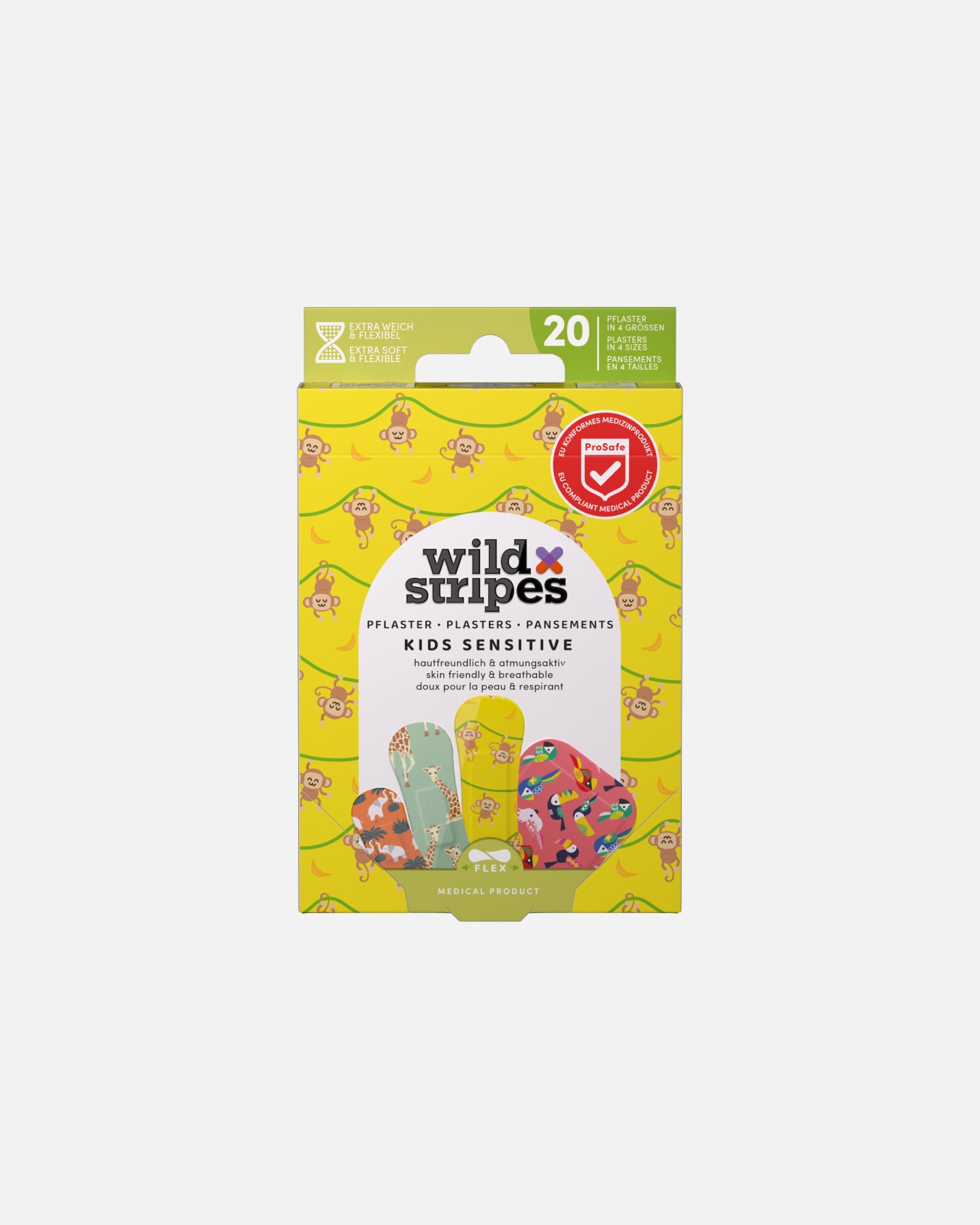 Patch di Unisex Wild Stripes Default Brand Line Kids Jungle Plasters - cerotti per bambini 1 pezzo