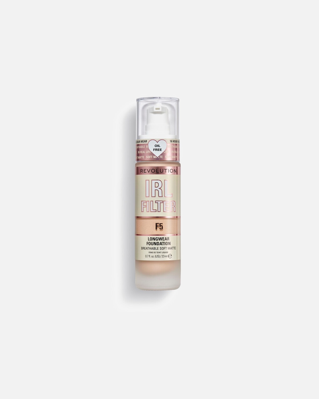 Fondotinta di Unisex Revolution IRL Filter Longwear Foundation F5