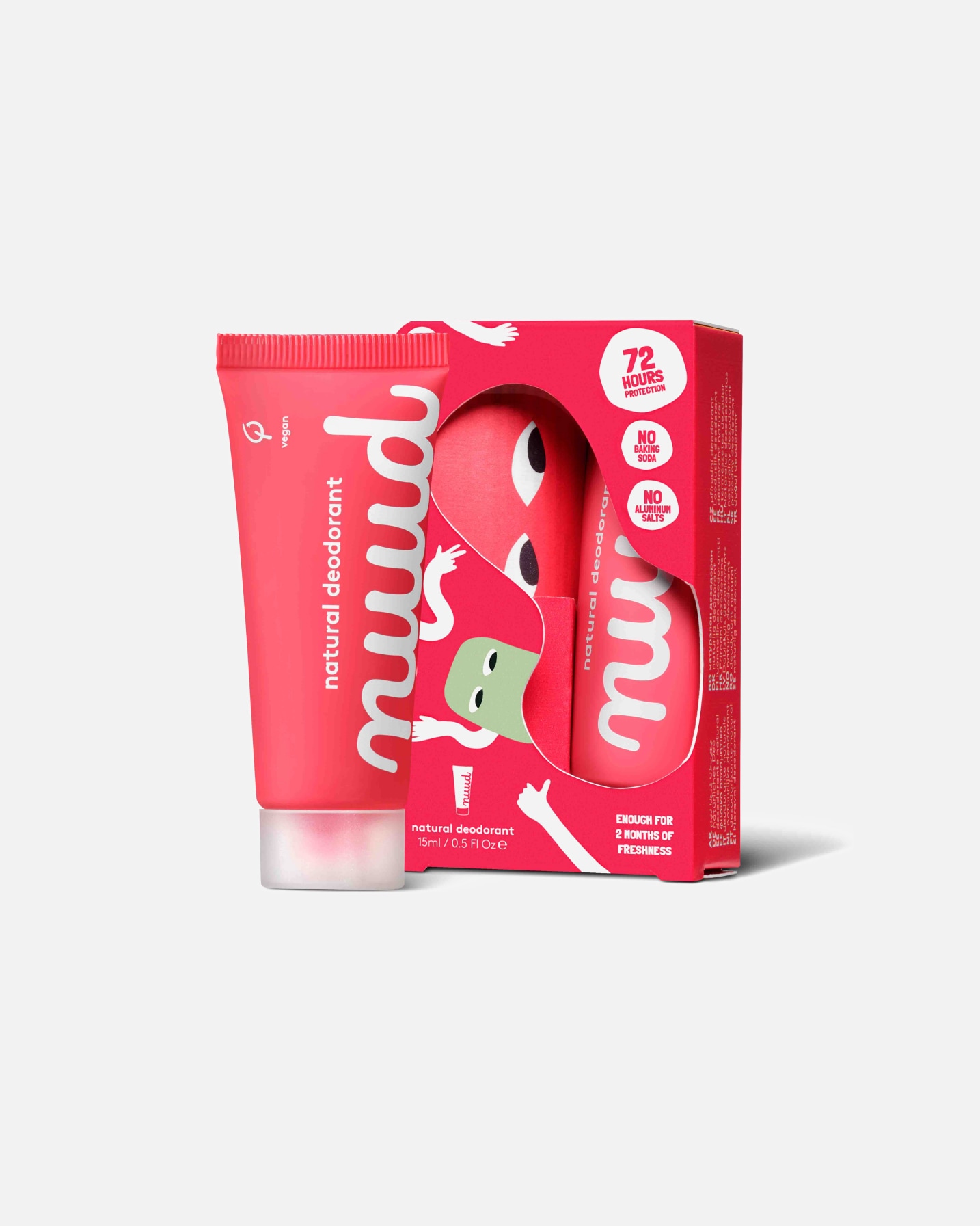 Deodorante di Unisex Nuud Starter Pack Red | New Cream 15 ml