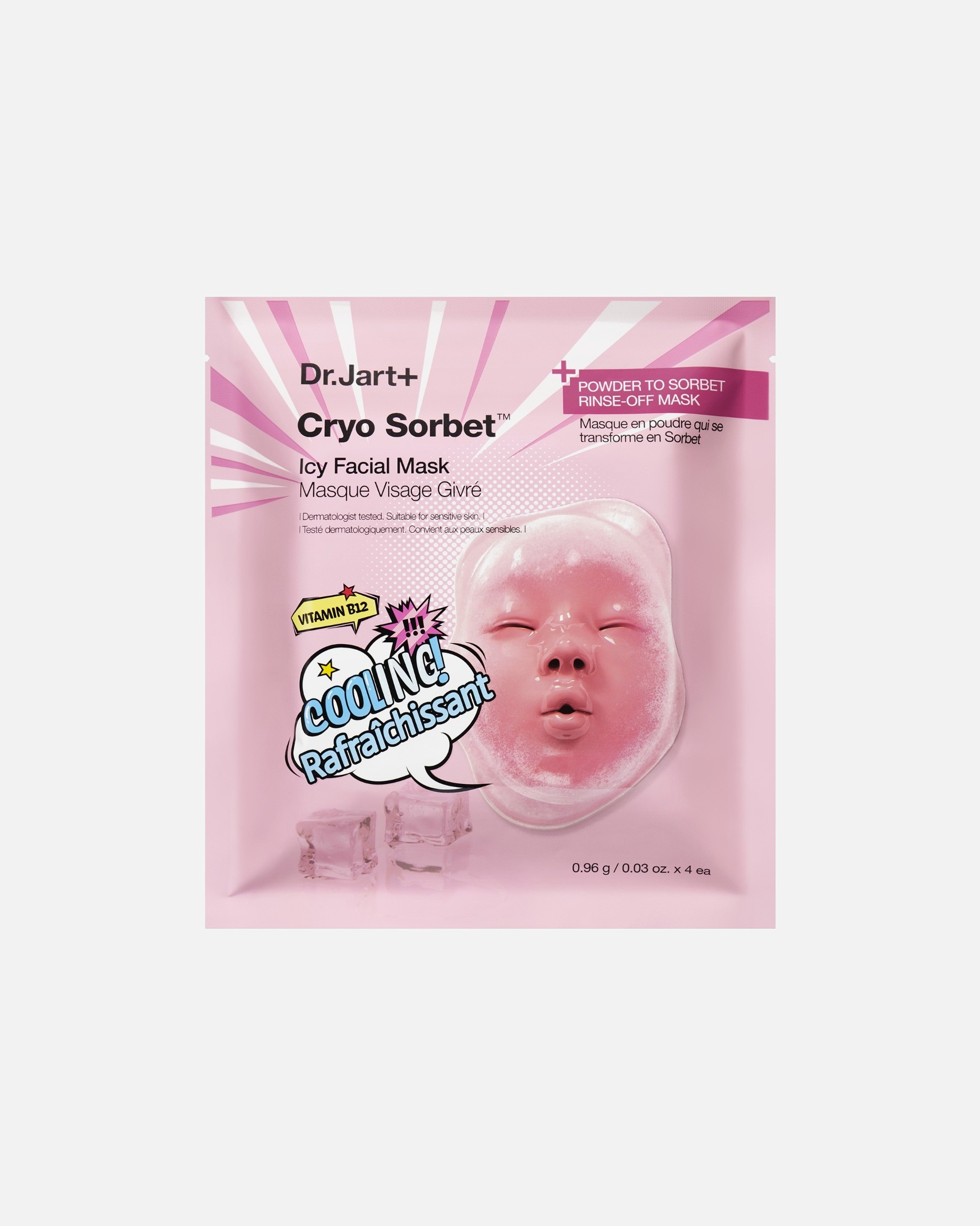Maschera Idratante di Unisex Dr. Jart+ Cryo Rubber Icy Facial Mask 3,06 g