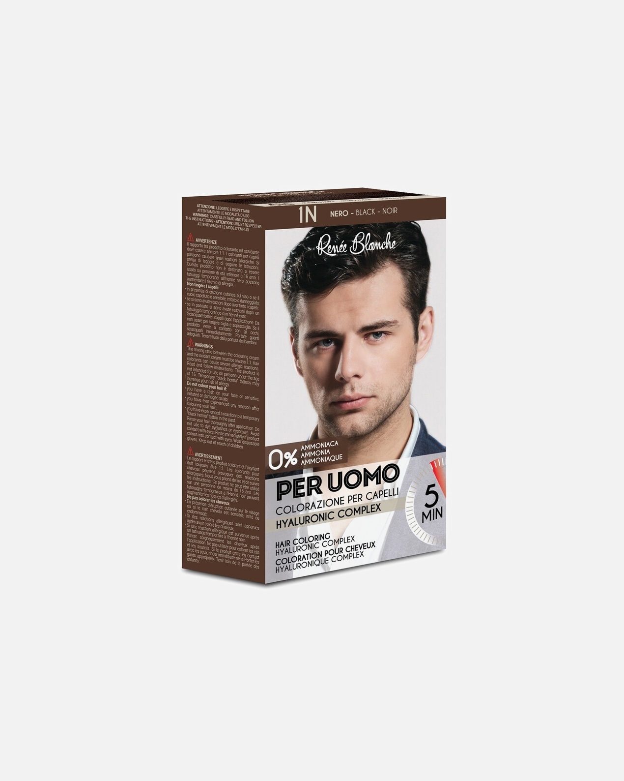 Colorazione capelli di Maschio Renée Blanche HAIR COLOR MAN 1N NERO