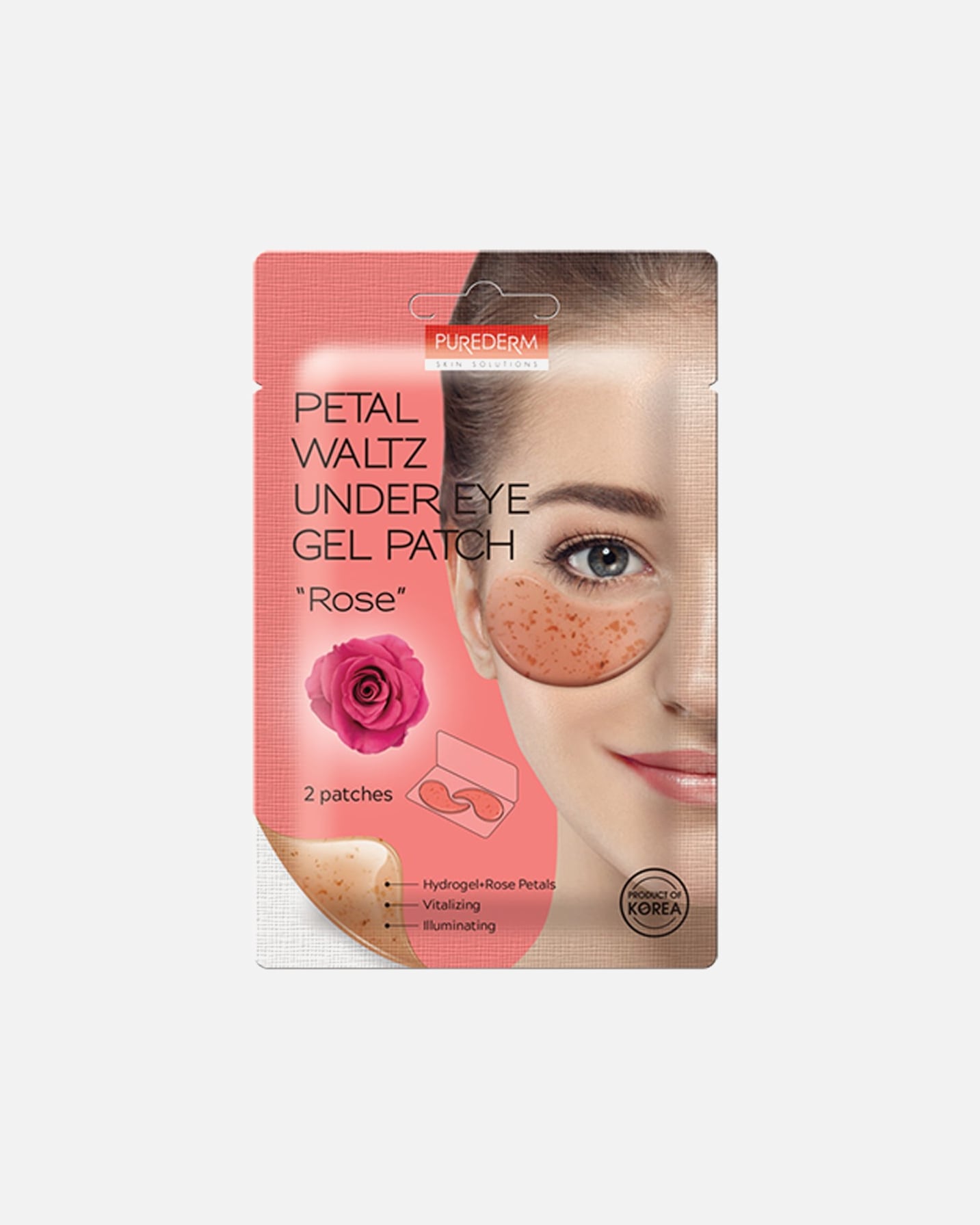 Patch occhi di Unisex Purederm Petal Waltz Under Eye Gel Patch "Rose" 1 pz