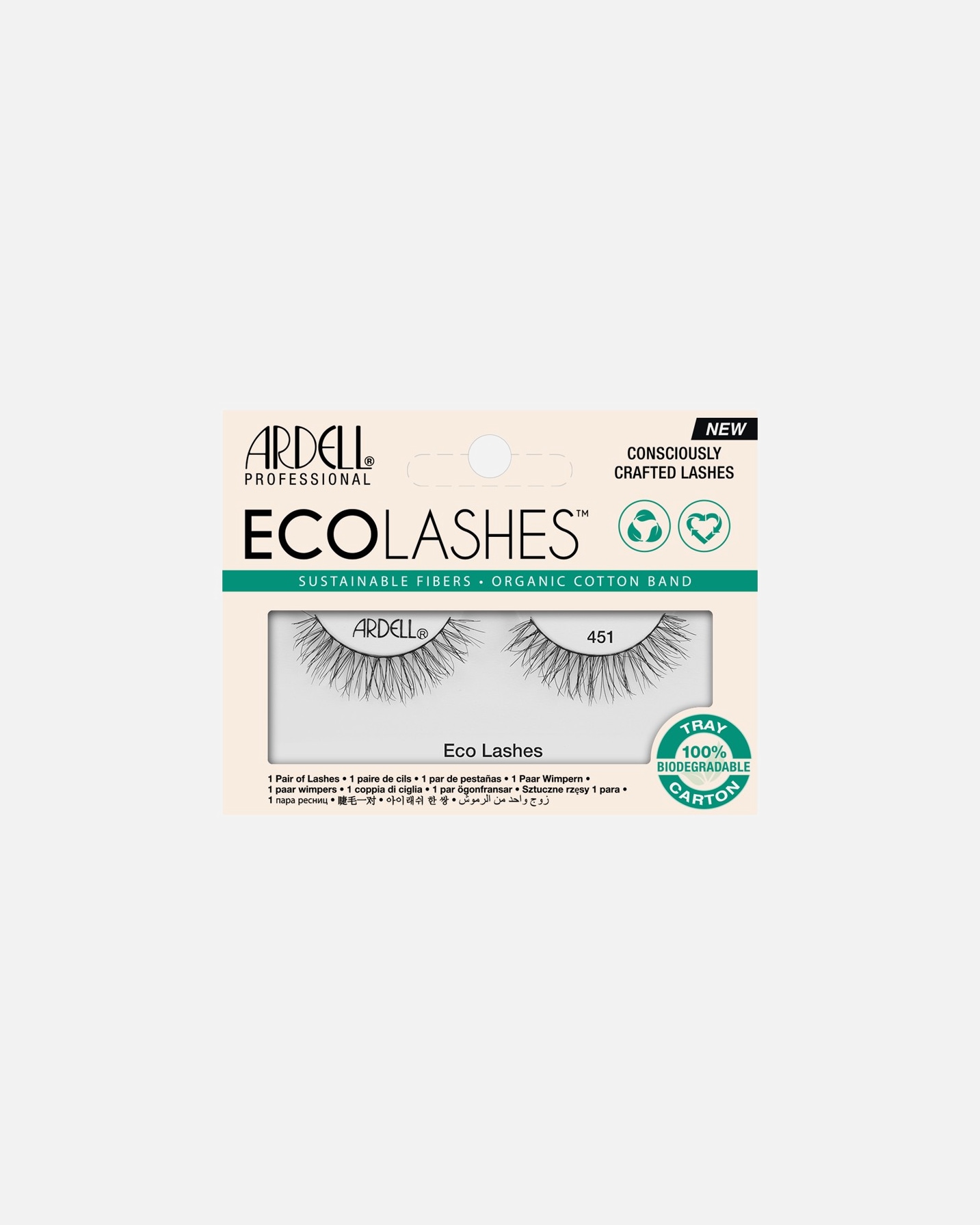 Ciglia finte di Femmina Ardell Fashion Lashes Ecolash - 451 1 pz