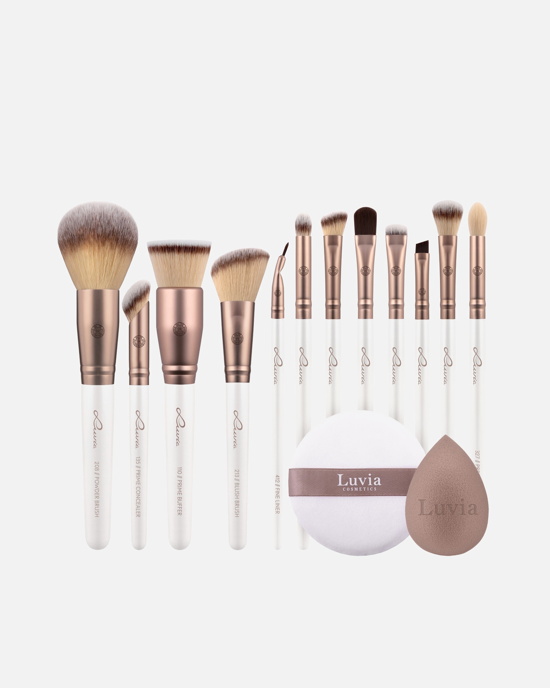 Set Pennelli di Unisex Luvia Ultimate Glam Kit – Set di Pennelli 1 pezzo