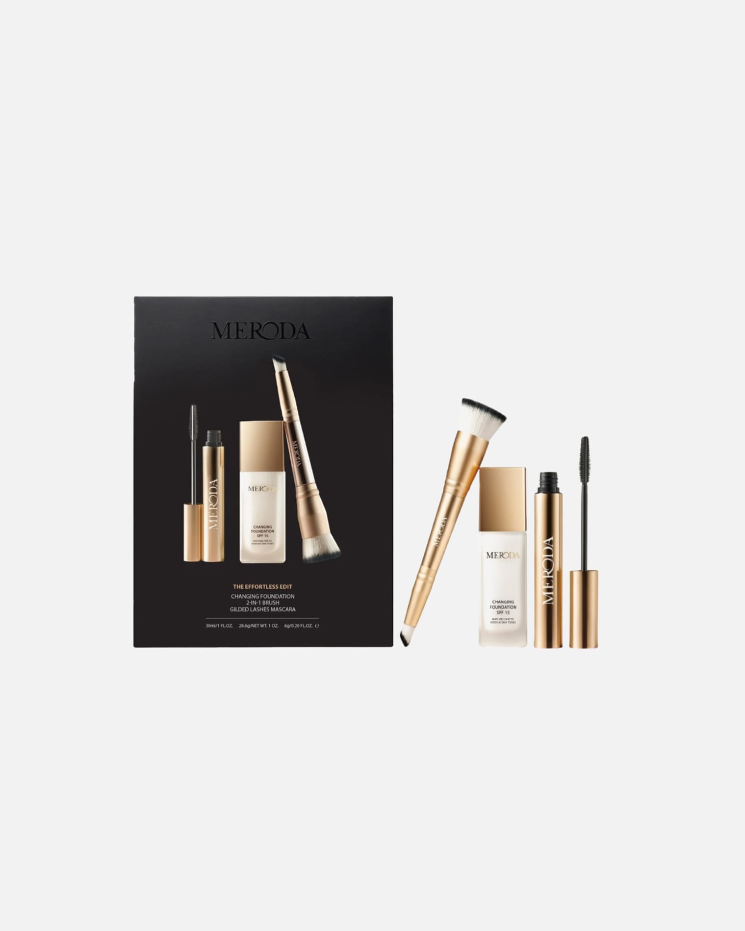 Set trucco per l'incarnato di Unisex Meroda The Effortless Edit 1 pezzo