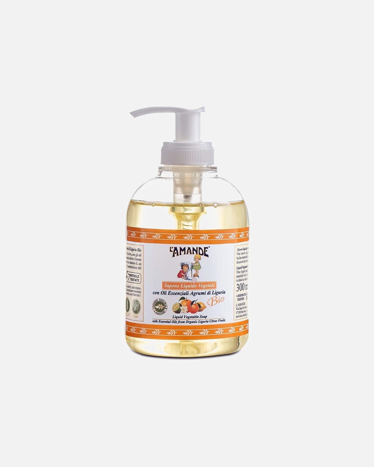Sapone per le mani di Unisex L' Amande Sapone Liquido Agrumi di Liguria 300 ml
