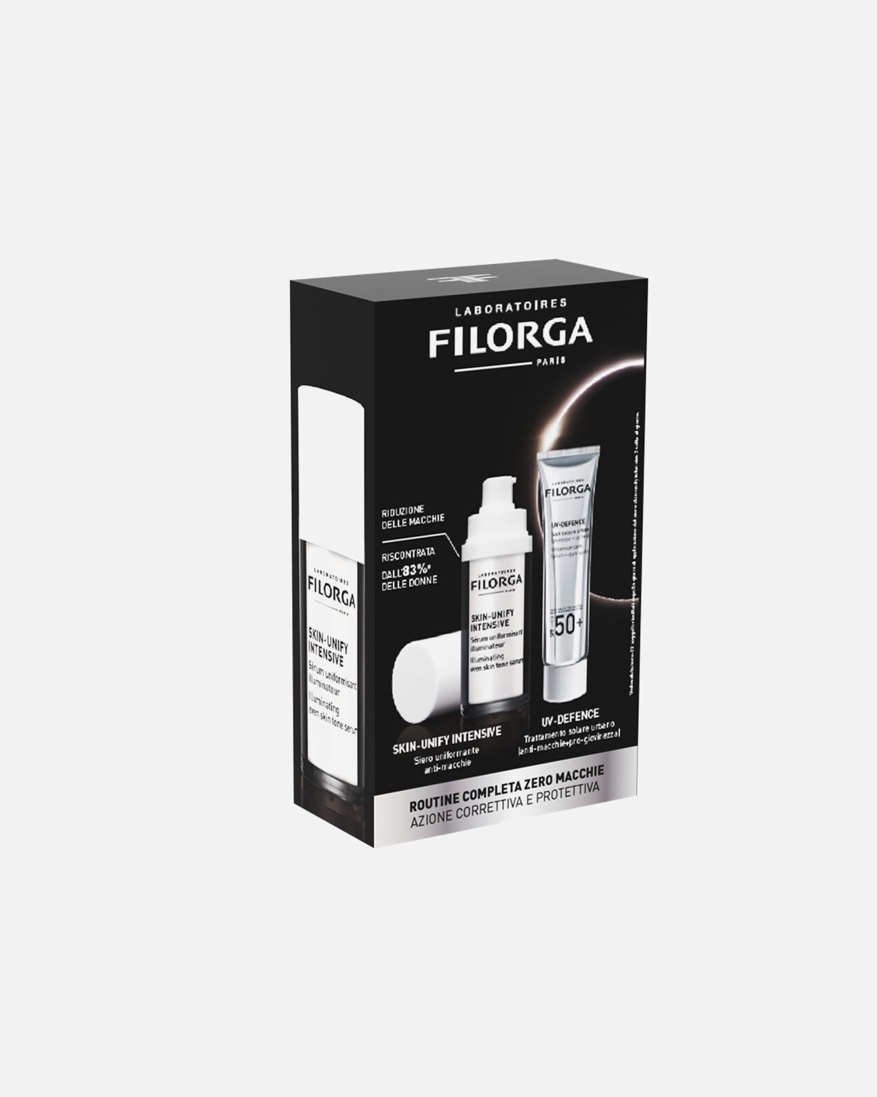 Crema solare di Unisex Filorga Cofanetto Zero Macchie:Skin Unify Intensive+UV Defense SPF 50+