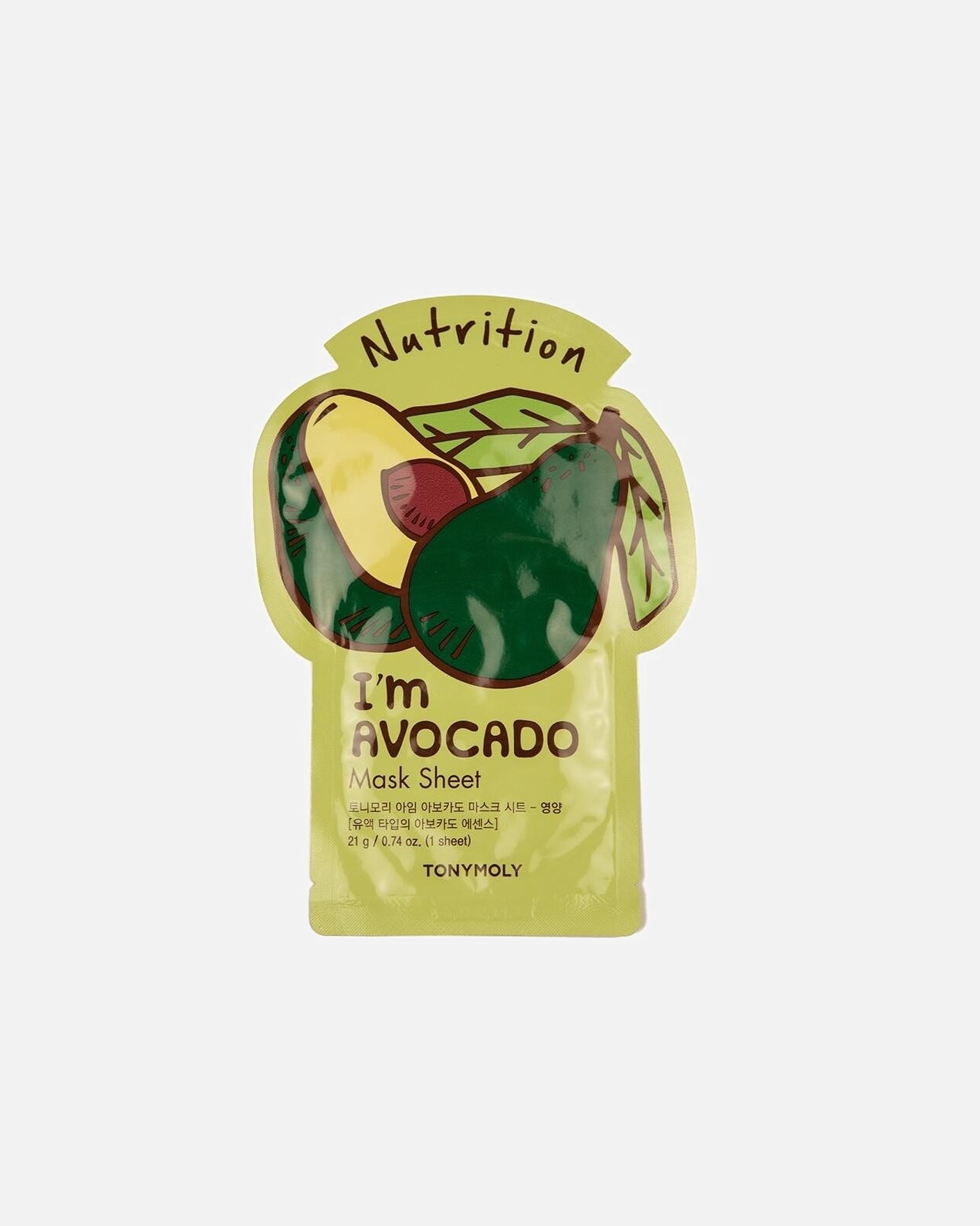 Maschera in Tessuto di Unisex TonyMoly I'm Avocado Mask Sheet 1 pz